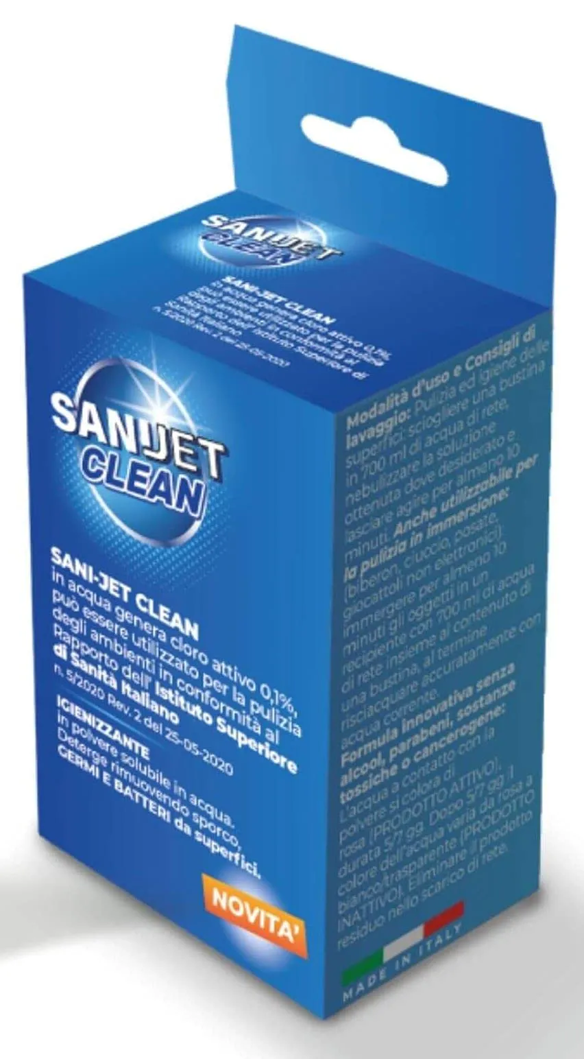 Ariete Sani-Jet Clean - Soluzione Igienizzante in Polvere - 10 Bustine