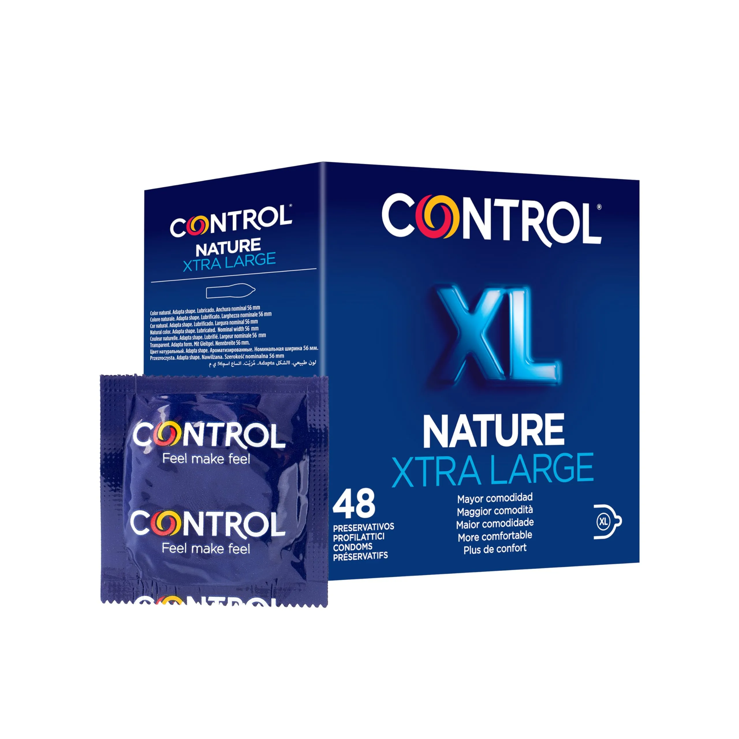 Control Nature XL Preservativi Extra Large - 48 Profilattici