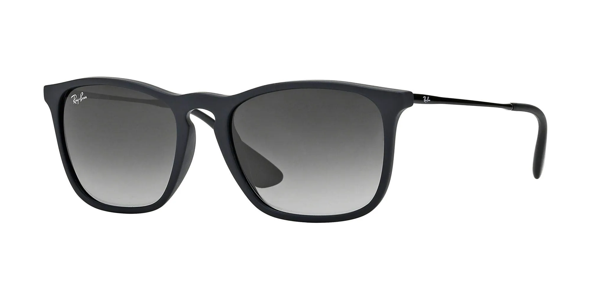 Ray-Ban Chris RB4187 622/8G 54 Occhiali da Sole Uomo - Nero Gomma