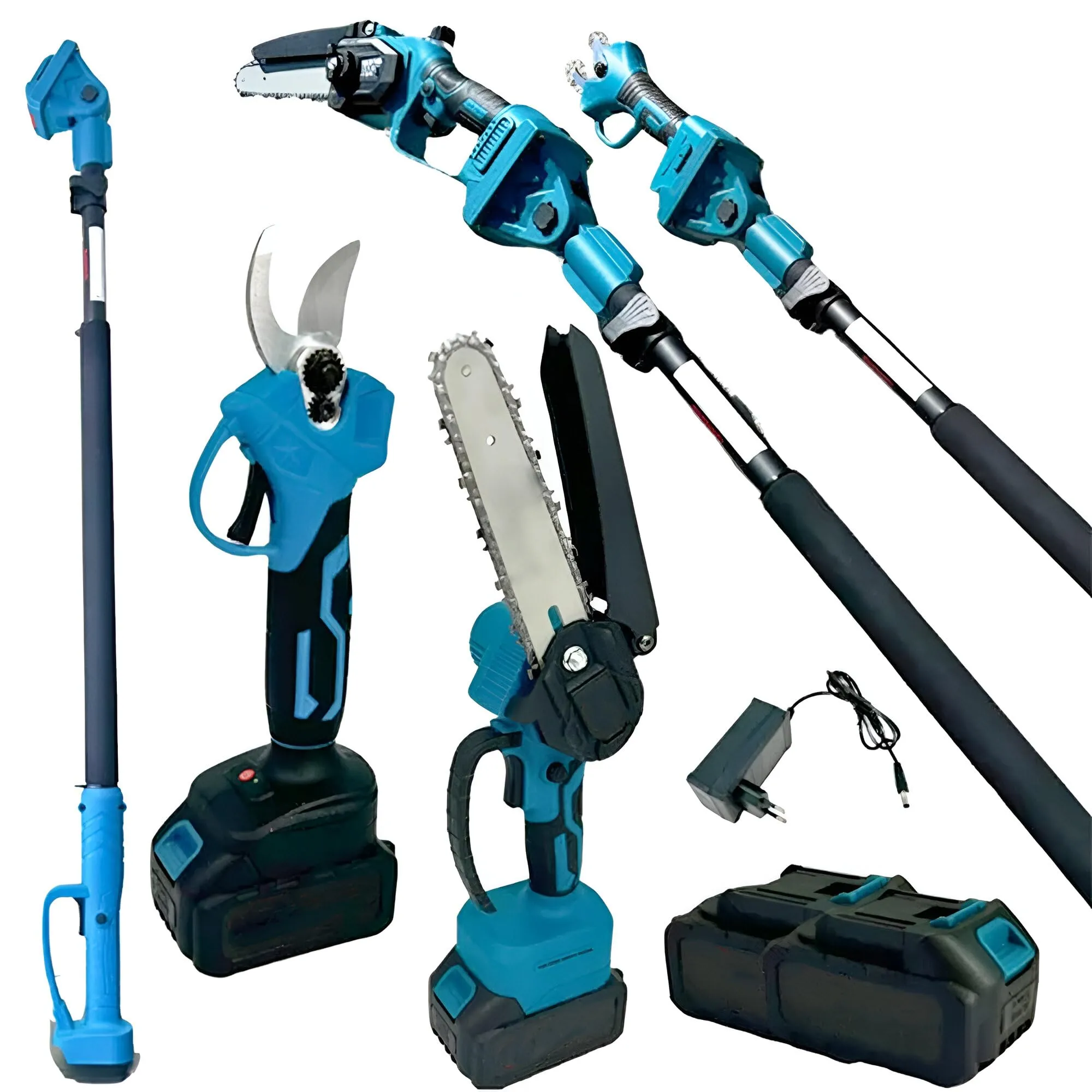 Set Motosega Elettrica 6" e Tronchese con Asta Telescopica 255 cm