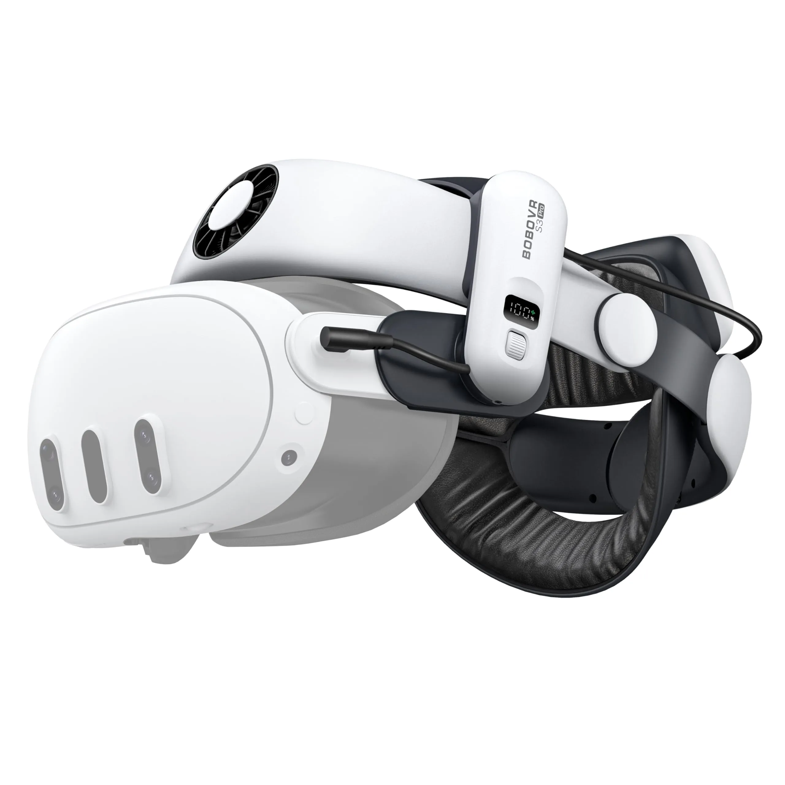 BOBOVR S3 Pro Cinturino per Testa con Batteria e Aria Condizionata
