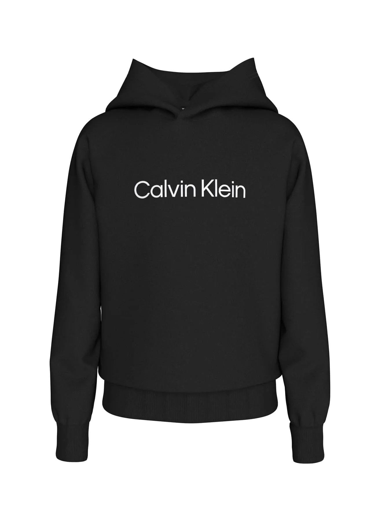 Calvin Klein Institutional Logo Regular Terry Hoodie - Felpa con Cappuccio Unisex