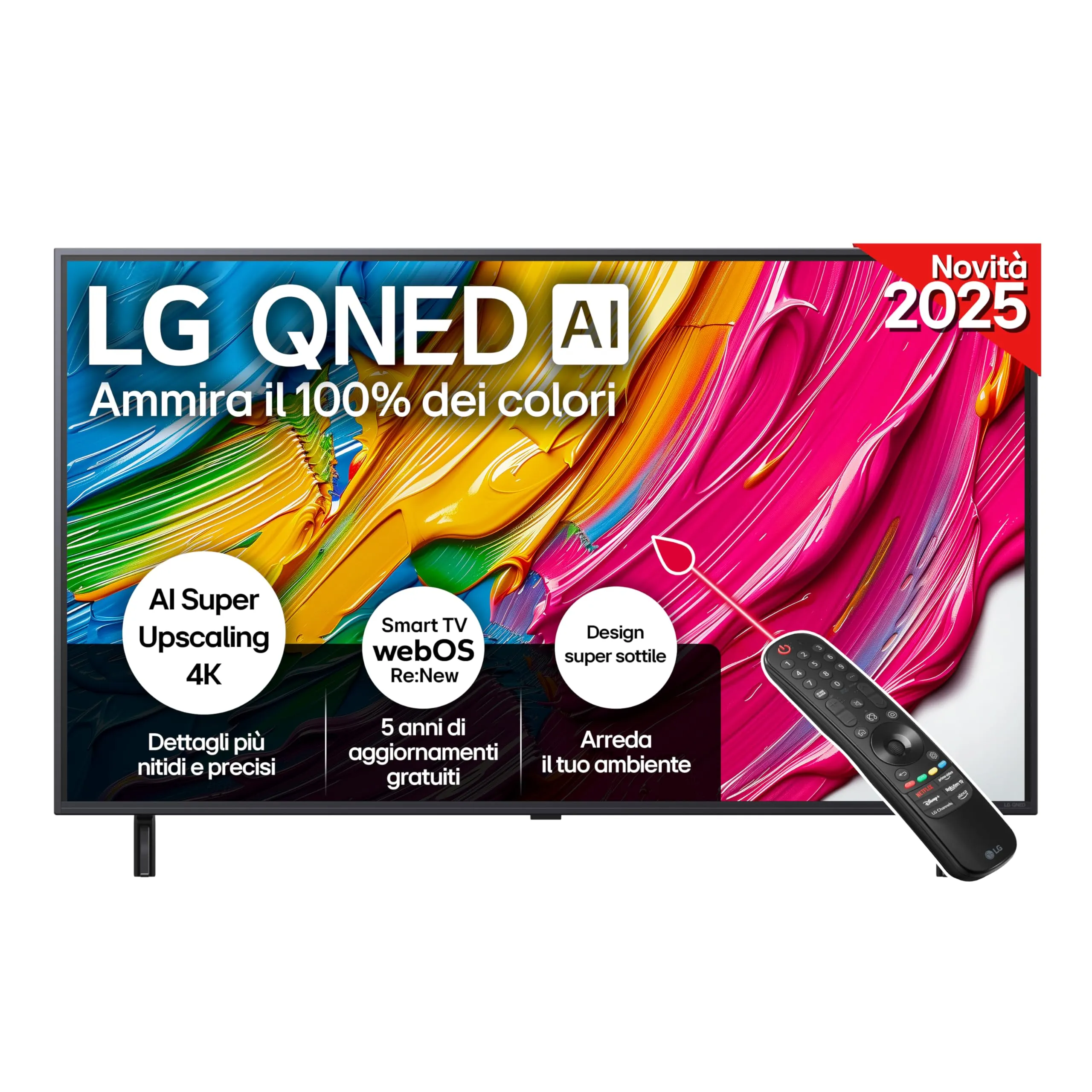 LG QNED AI QNED80 50" Smart TV 4K 50QNED80A6A 2025