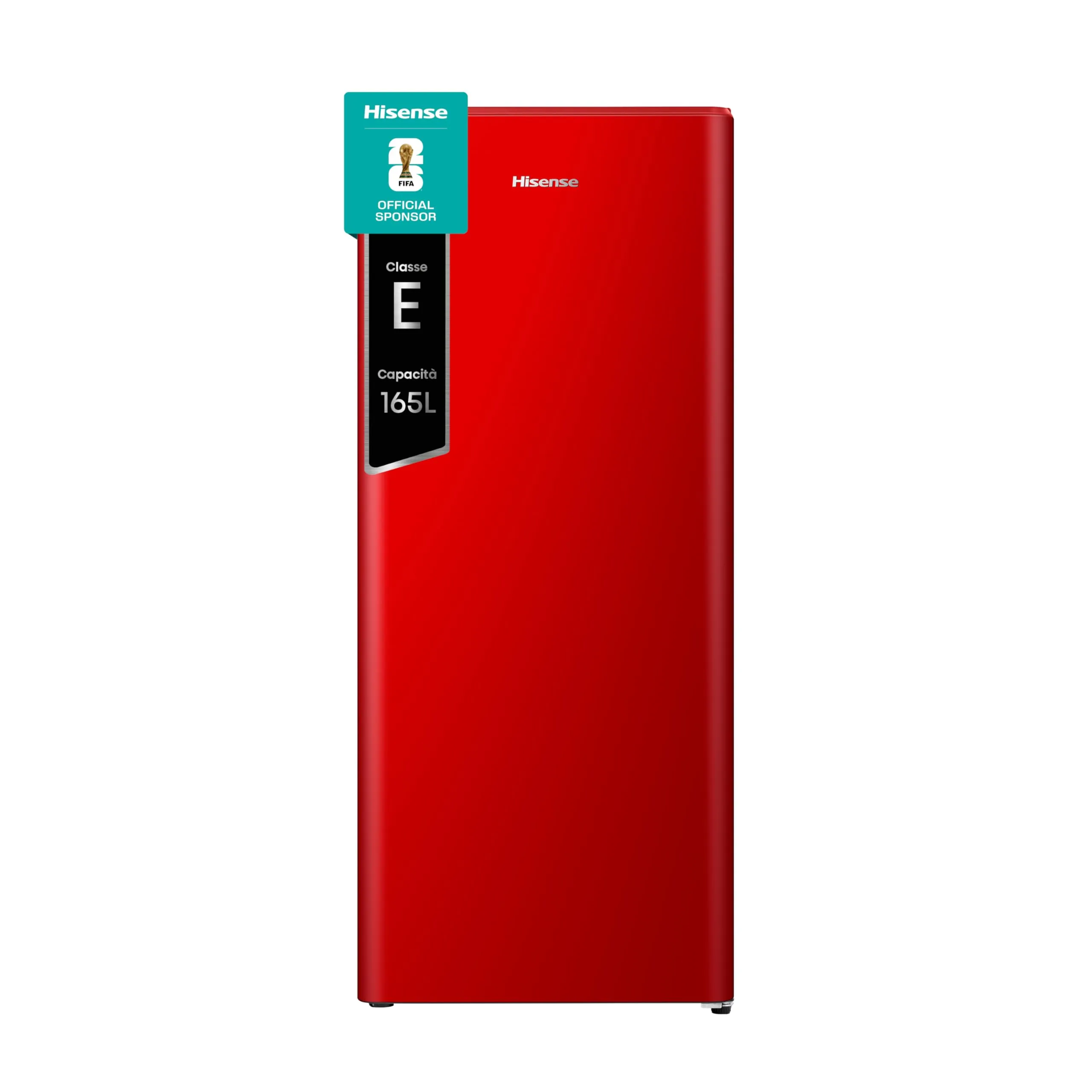 Hisense MUR52169RE Frigorifero Monoporta con Congelatore, 165 L, Rosso