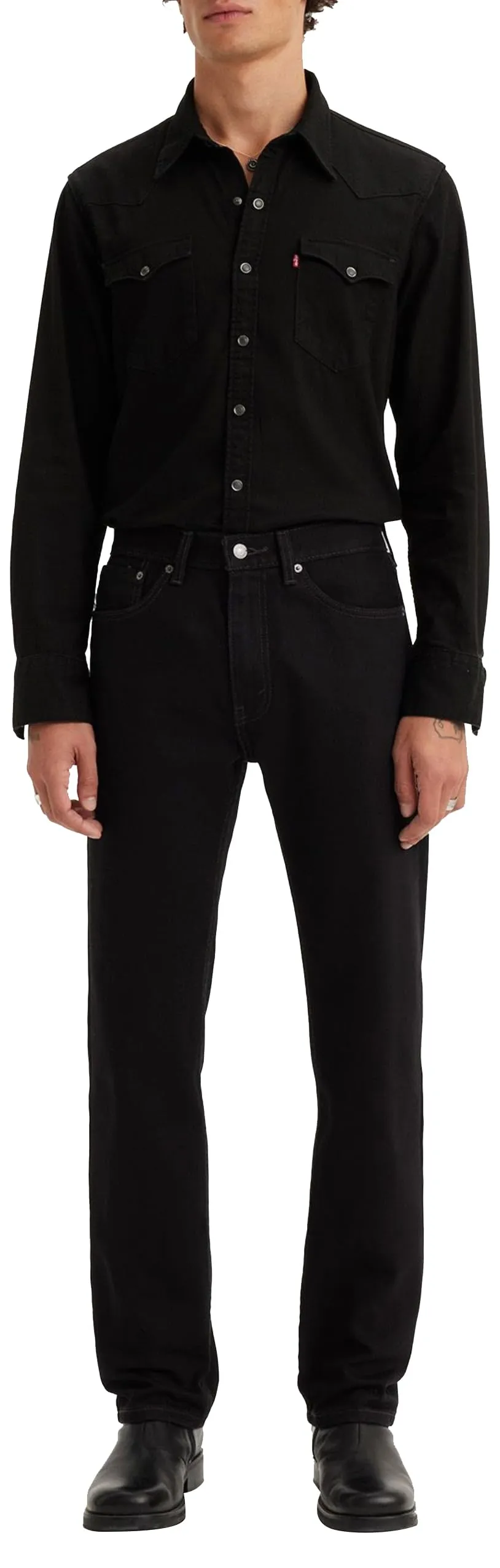 Levi's 505 Regular Fit Jeans Uomo Neri