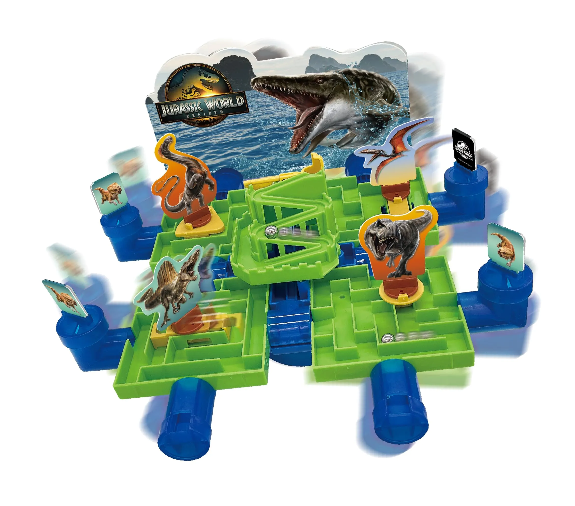 EPOCH Games - Jurassic World Rebirth Maze Challenge - Gioco da tavolo