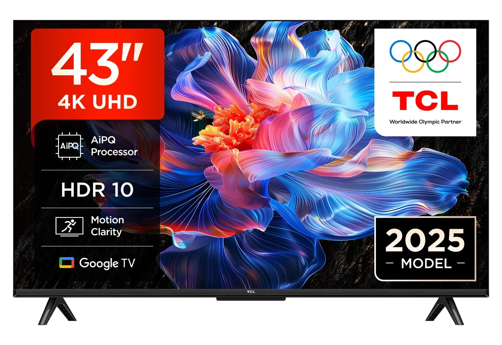 TCL 43V6C Smart TV 43" 4K HDR Google TV