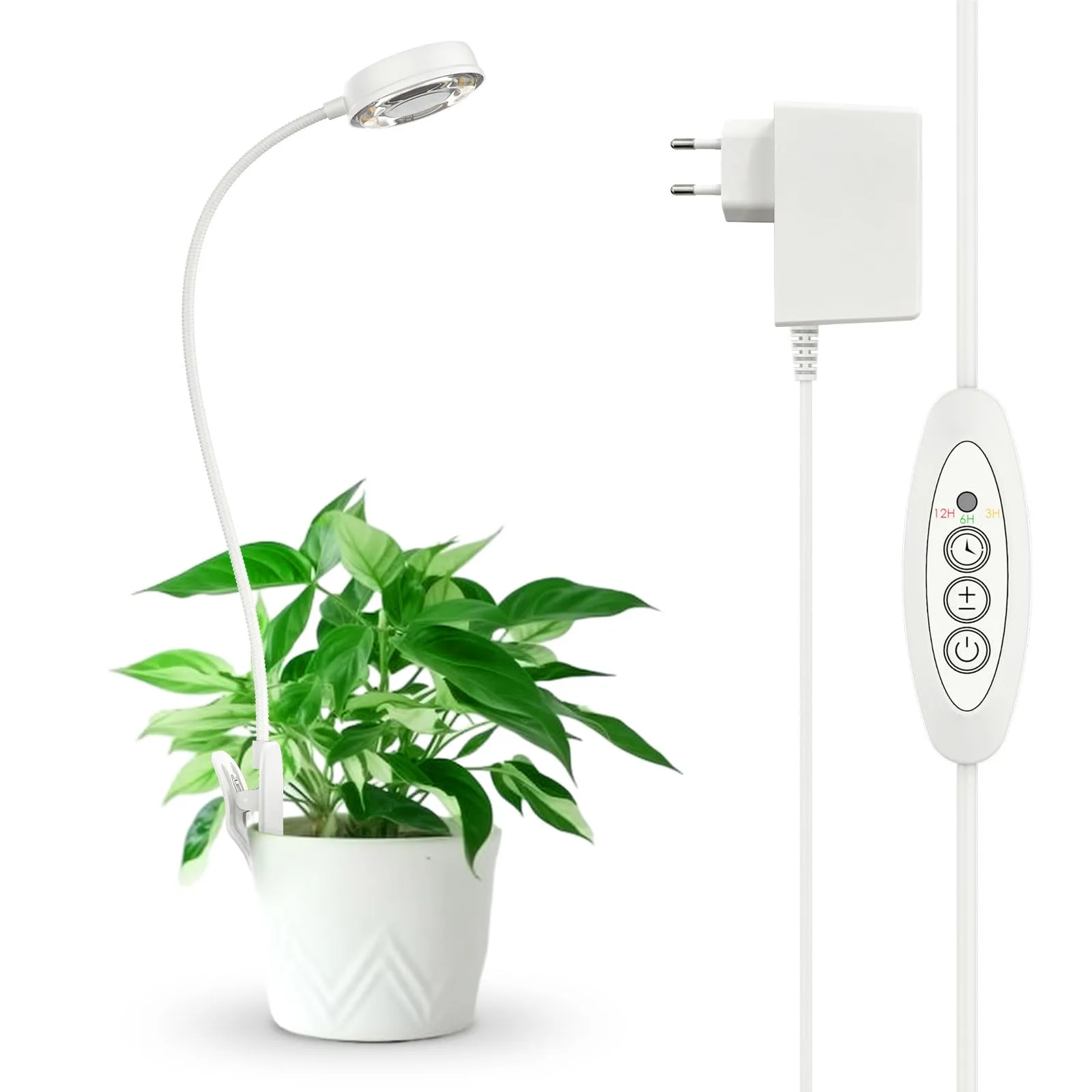 SANSI Lampada per Coltivazione da Interno LED 10W con Clip e Timer