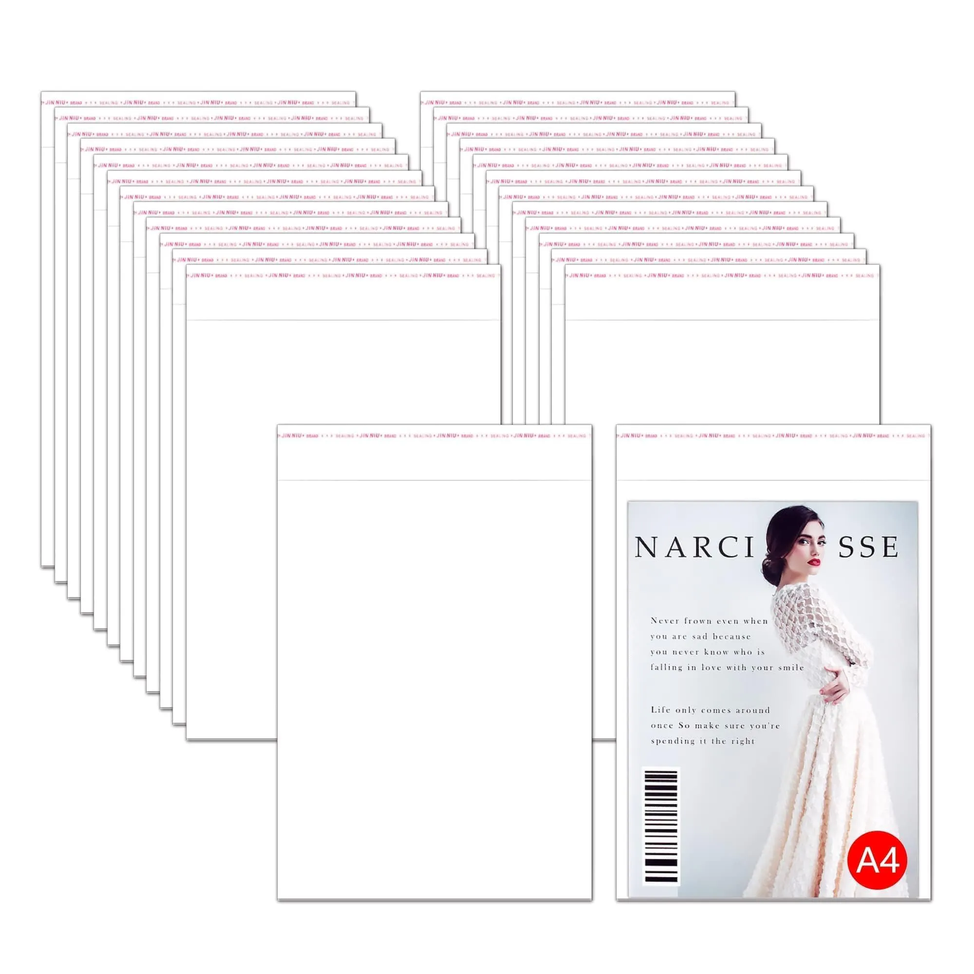 Sacchetti Cellophane Autoadesivi 23x30 cm - 100 Pezzi