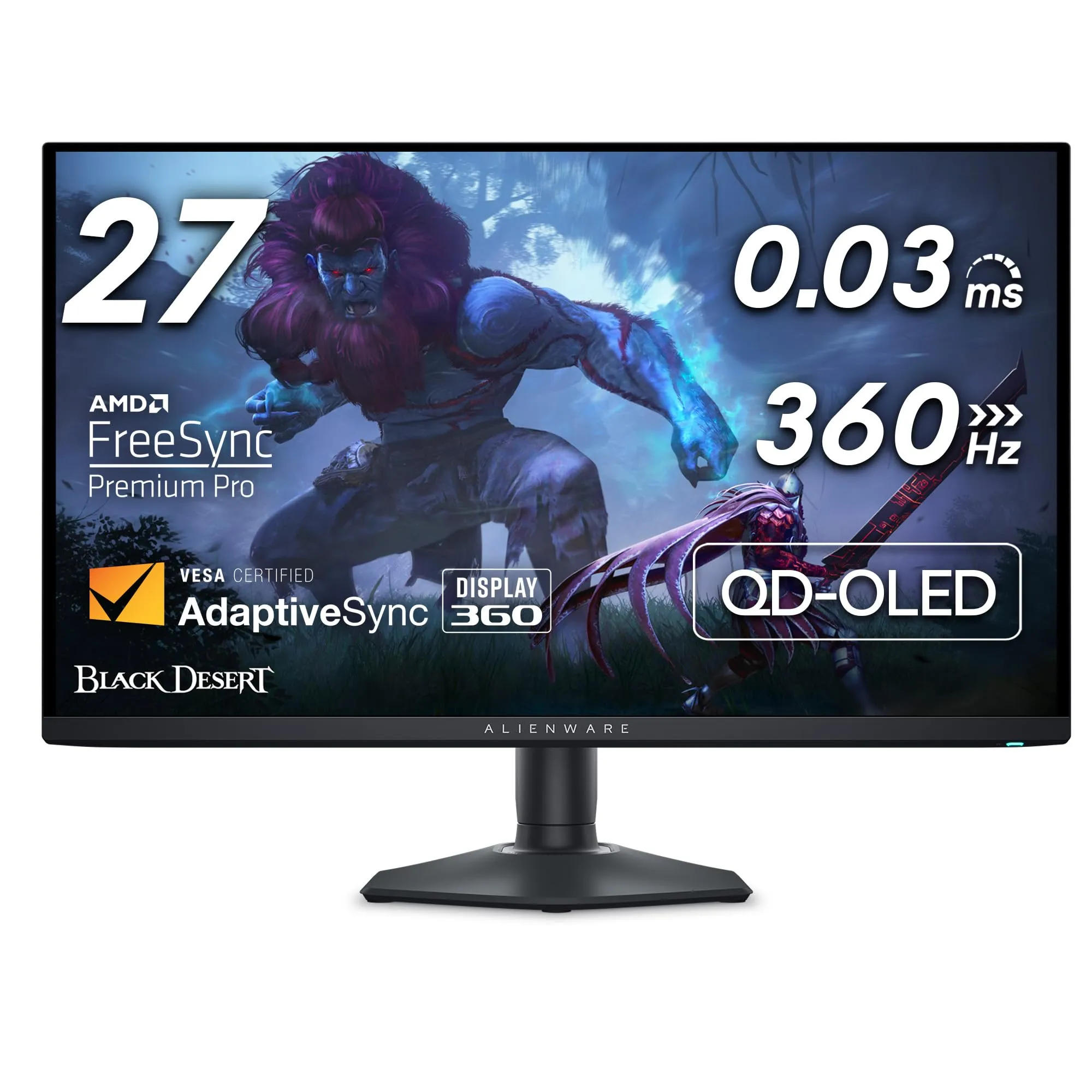 Monitor Gaming Alienware AW2725DF 27" QD-OLED 360Hz