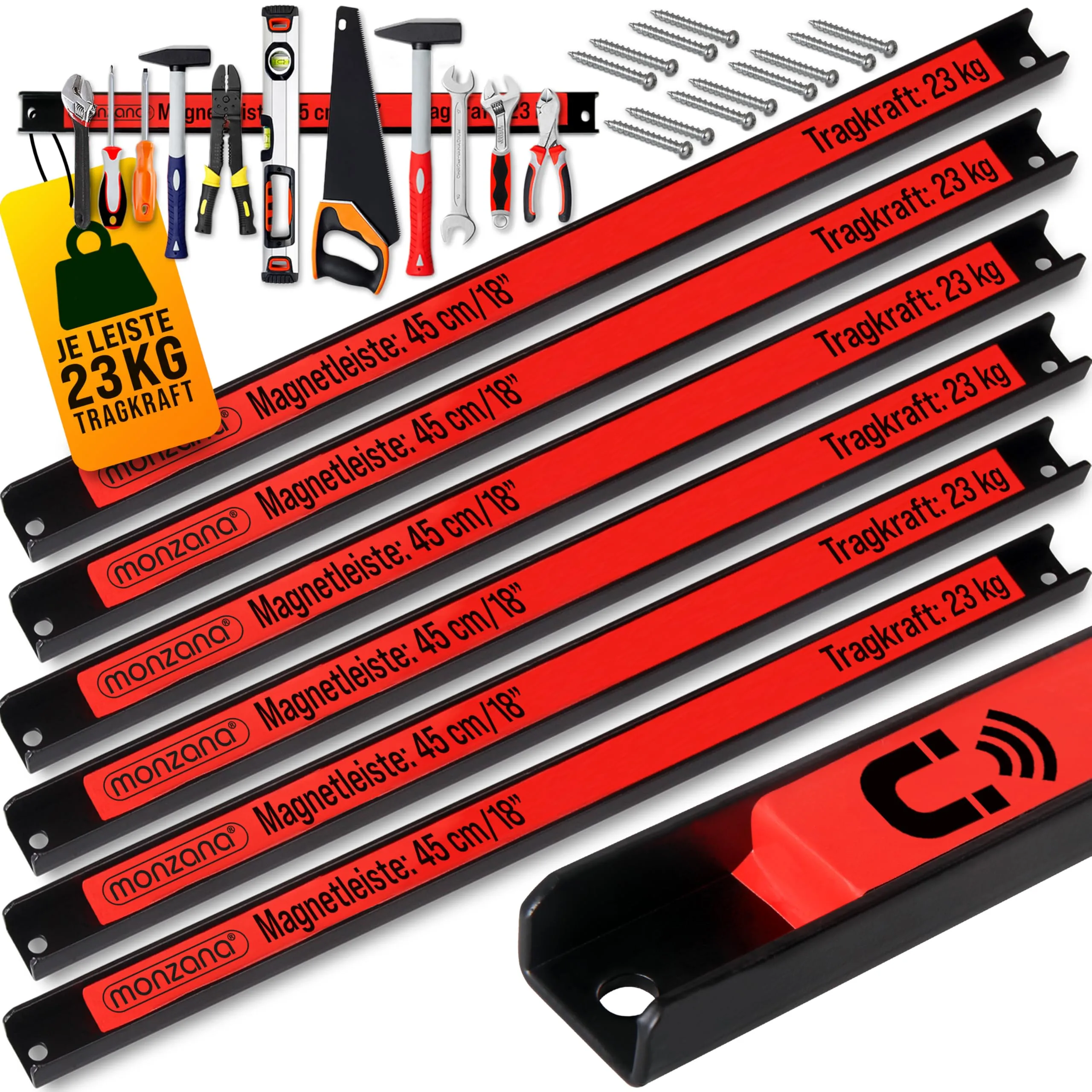 DEUBA® Barra Magnetica Portautensili - Organizzazione e Sicurezza per i Tuoi Attrezzi