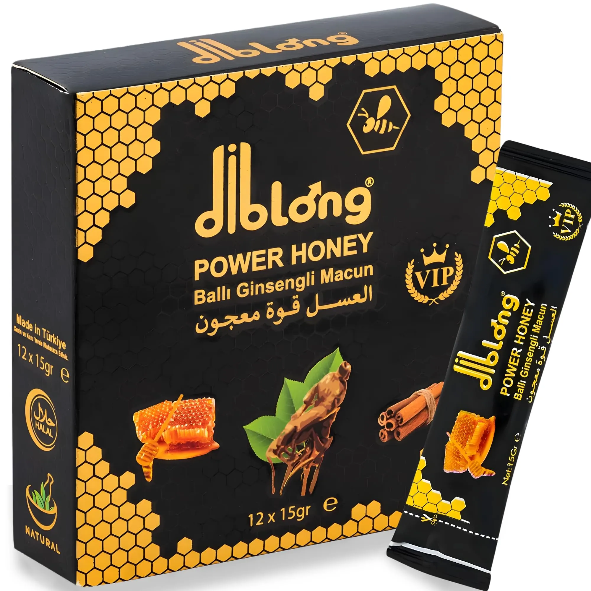 Diblong Miele Potenziatore Afrodisiaco per Uomini - 12 Bustine