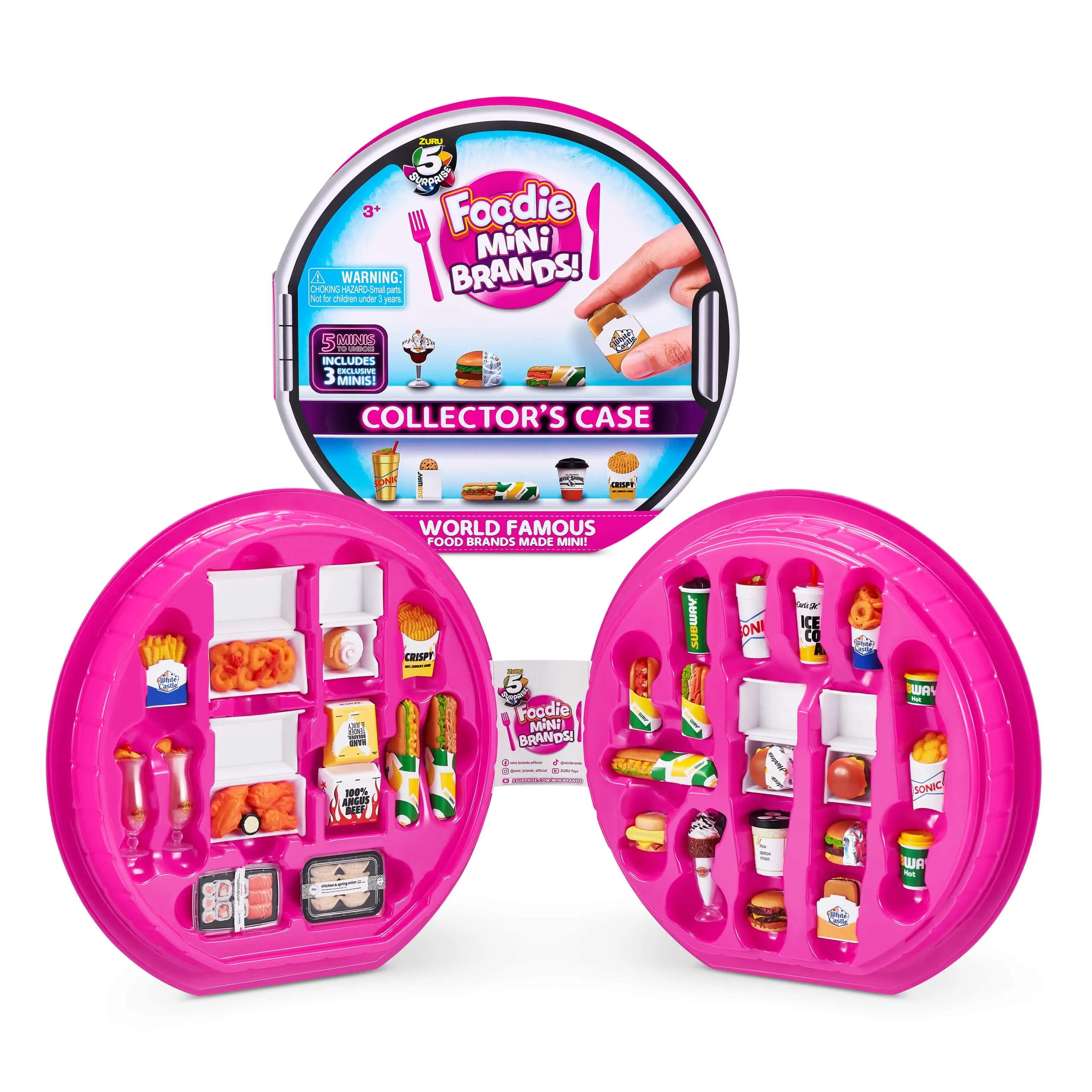 5 Surprise Foodie Mini Brands - Custodia da Collezione Sonic Serie 1