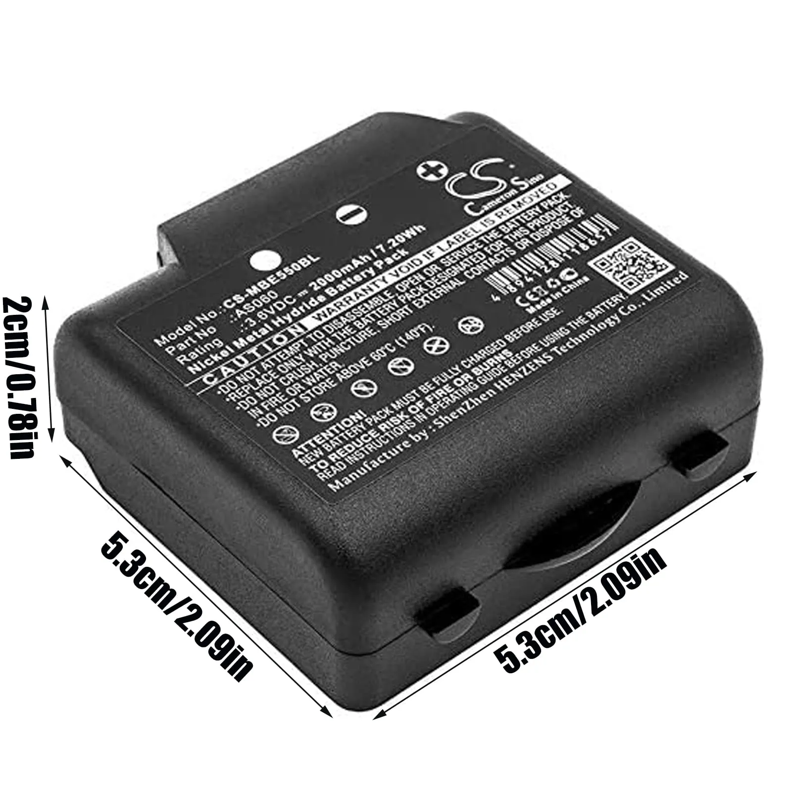 Batteria di Ricambio Compatibile con Radiocomandi IMET BE3600, BE5500, Serie M550