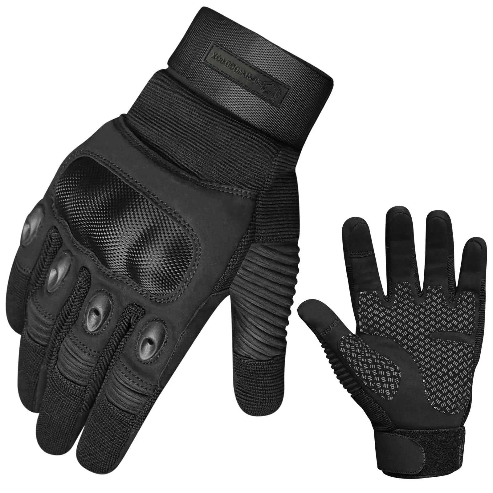 WESTWOOD FOX - Guanti da moto touchscreen con protezione rigida