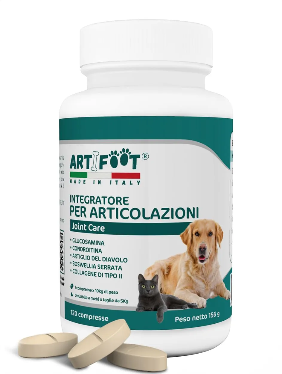 ARTIFOOT - Integratore Articolazioni Cani e Gatti - 120 Compresse