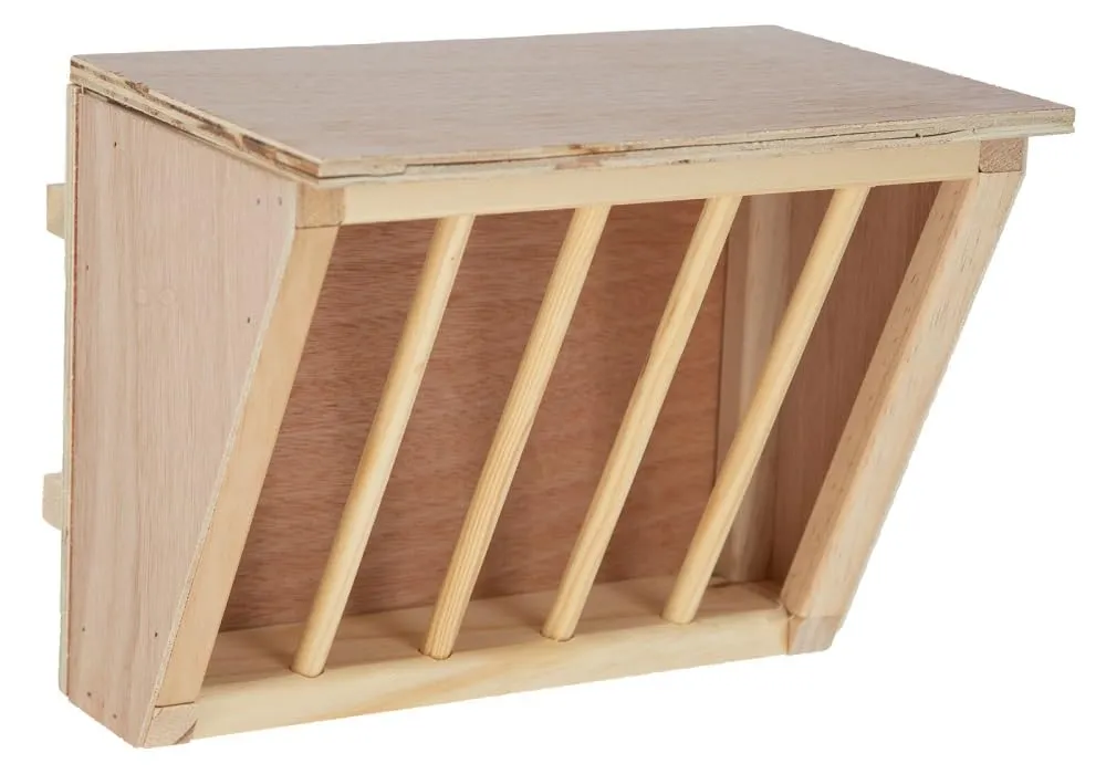 Trixie Rastrelliera per Fieno con Sedile in Legno per Roditori