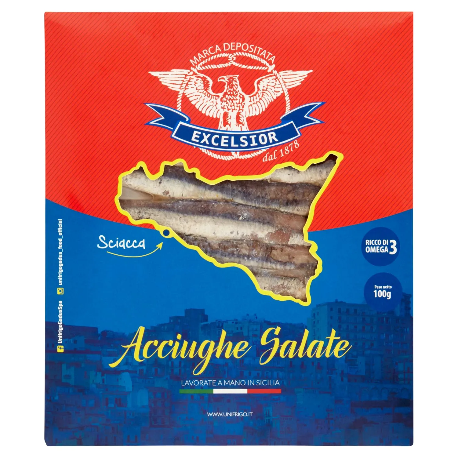 Acciughe Salate Siciliane Excelsior - 100g