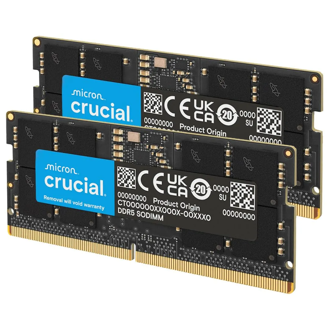 Crucial RAM DDR5 64GB (2x32GB) 4800MHz SODIMM