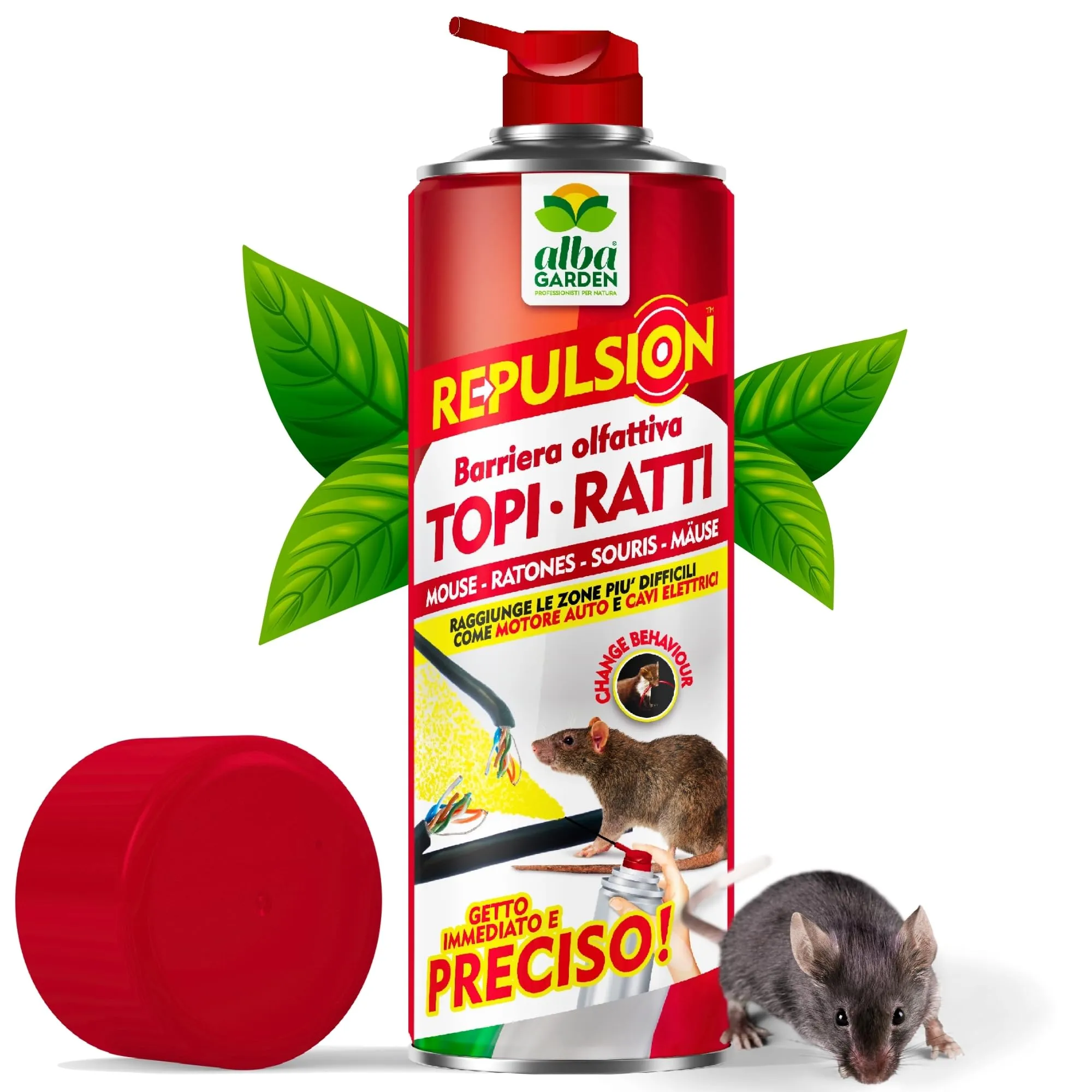 Albagarden - Repellente per Topi - Effetto Immediato - 600ml