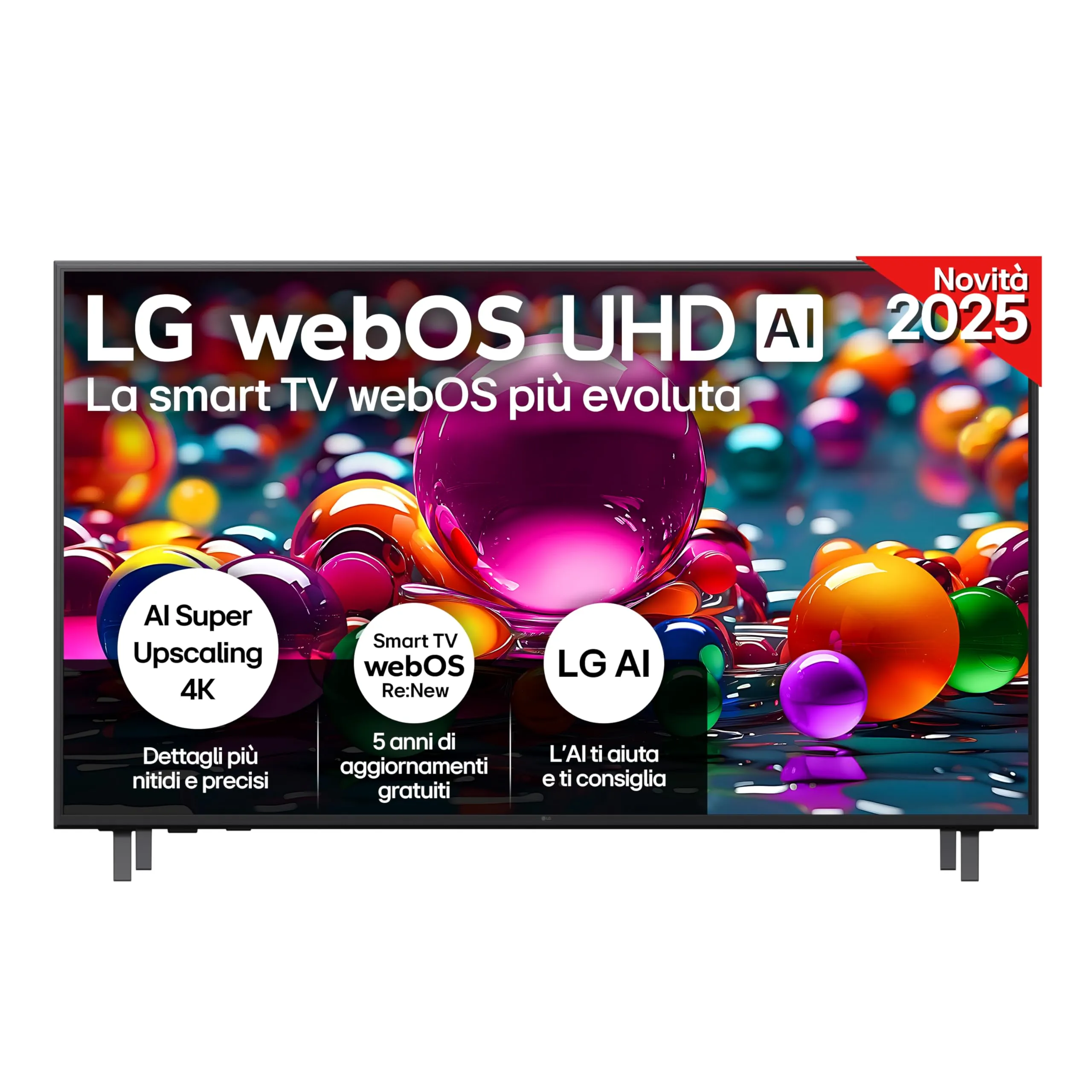 LG 65UA75006LA Smart TV 4K Ultra HD 65 pollici webOS AI UA75 2025