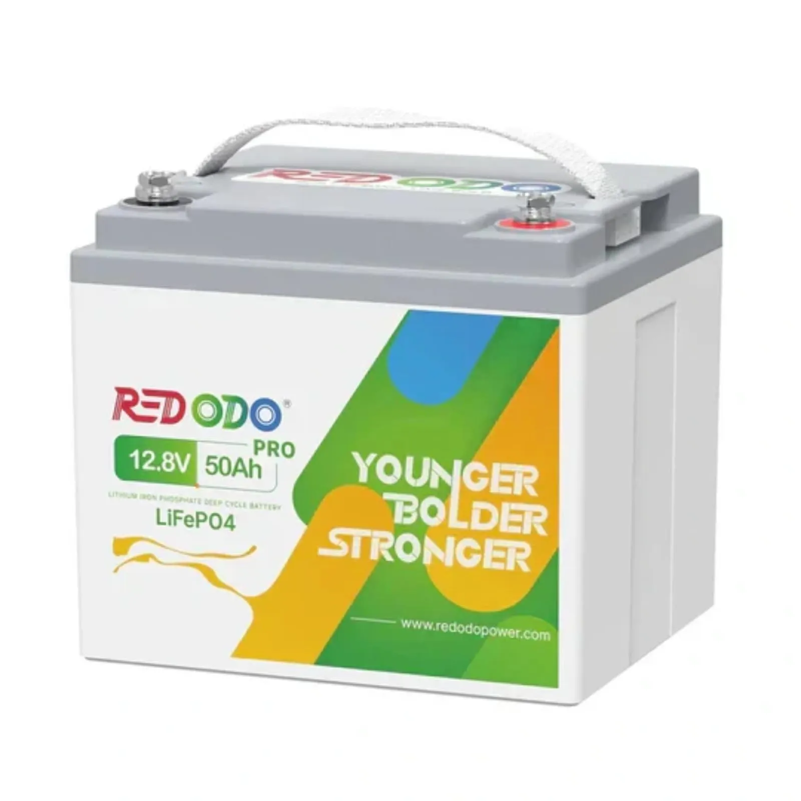 Redodo Batteria Litio 12V 50Ah LiFePO4 per Camper, Barca, Sistemi Solari