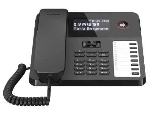 Gigaset Desk 600 Nero: Telefono Fisso Professionale per la Tua Scrivania