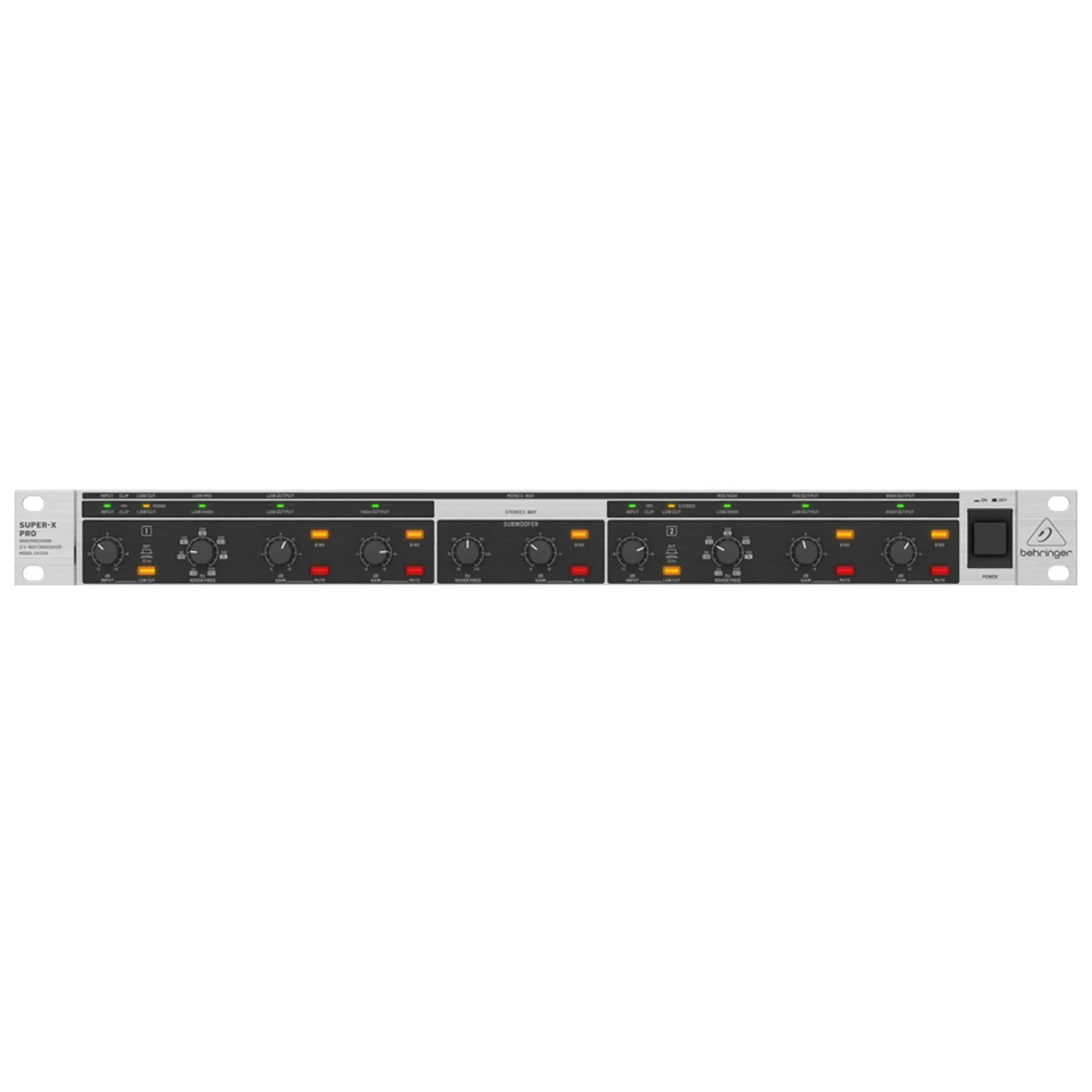 Behringer Super-X Pro Cx2310 V2 High Precision Stereo 2 Way/Mono 3 Way Crossover With Subwoofer Output