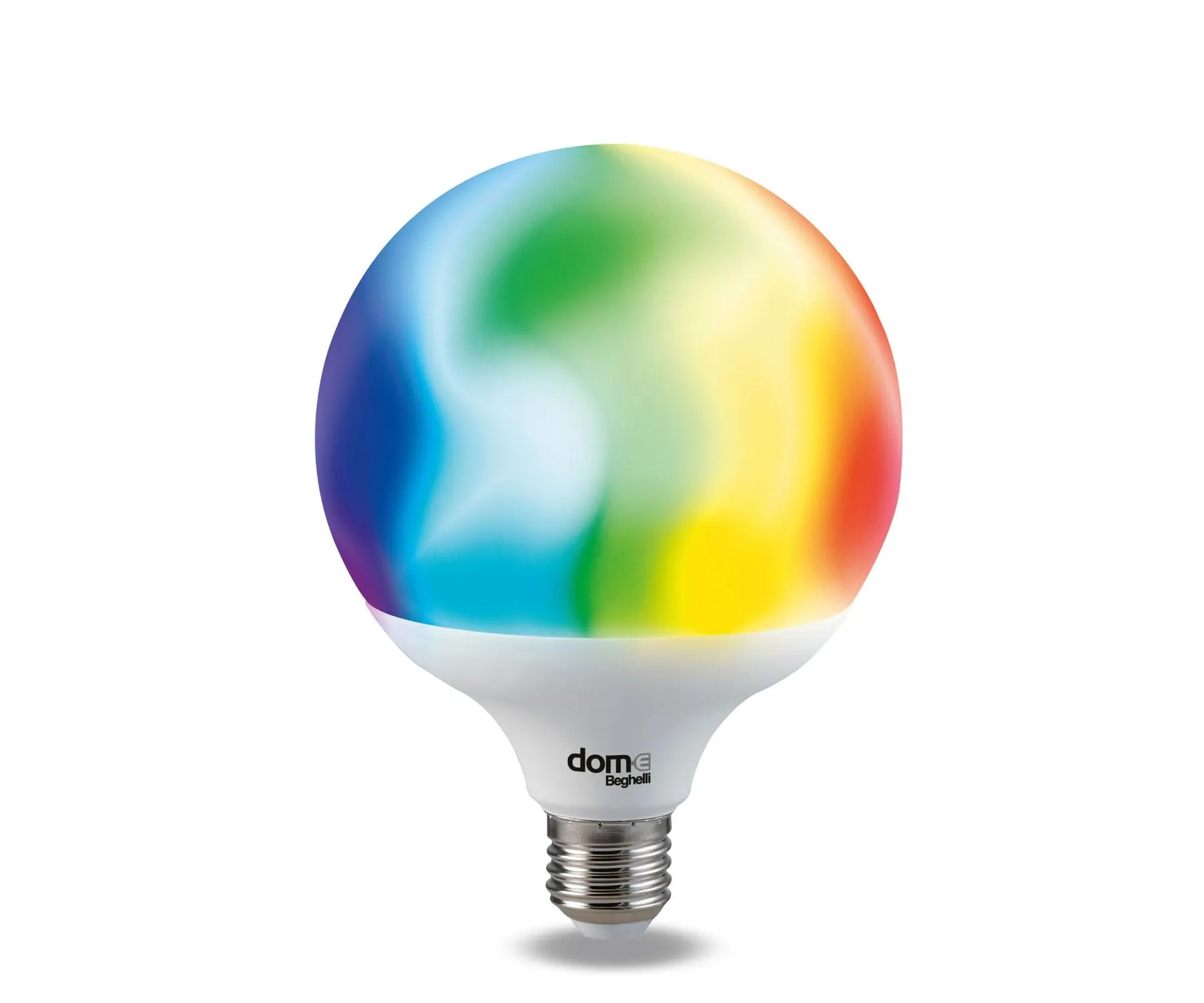 Beghelli Dom Lampadina LED Alexa Smart GLOBO E27 14W RGB-CCT WiFi