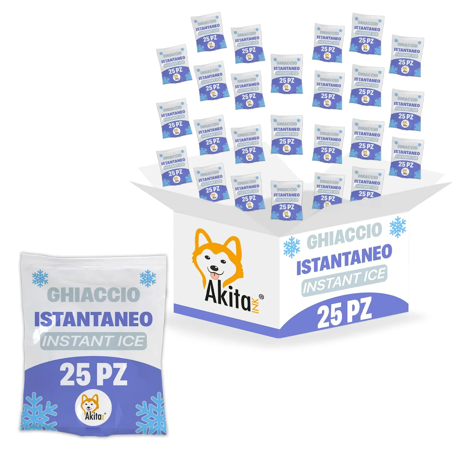 Akitaink Ghiaccio Istantaneo Monouso - 25 Sacchetti