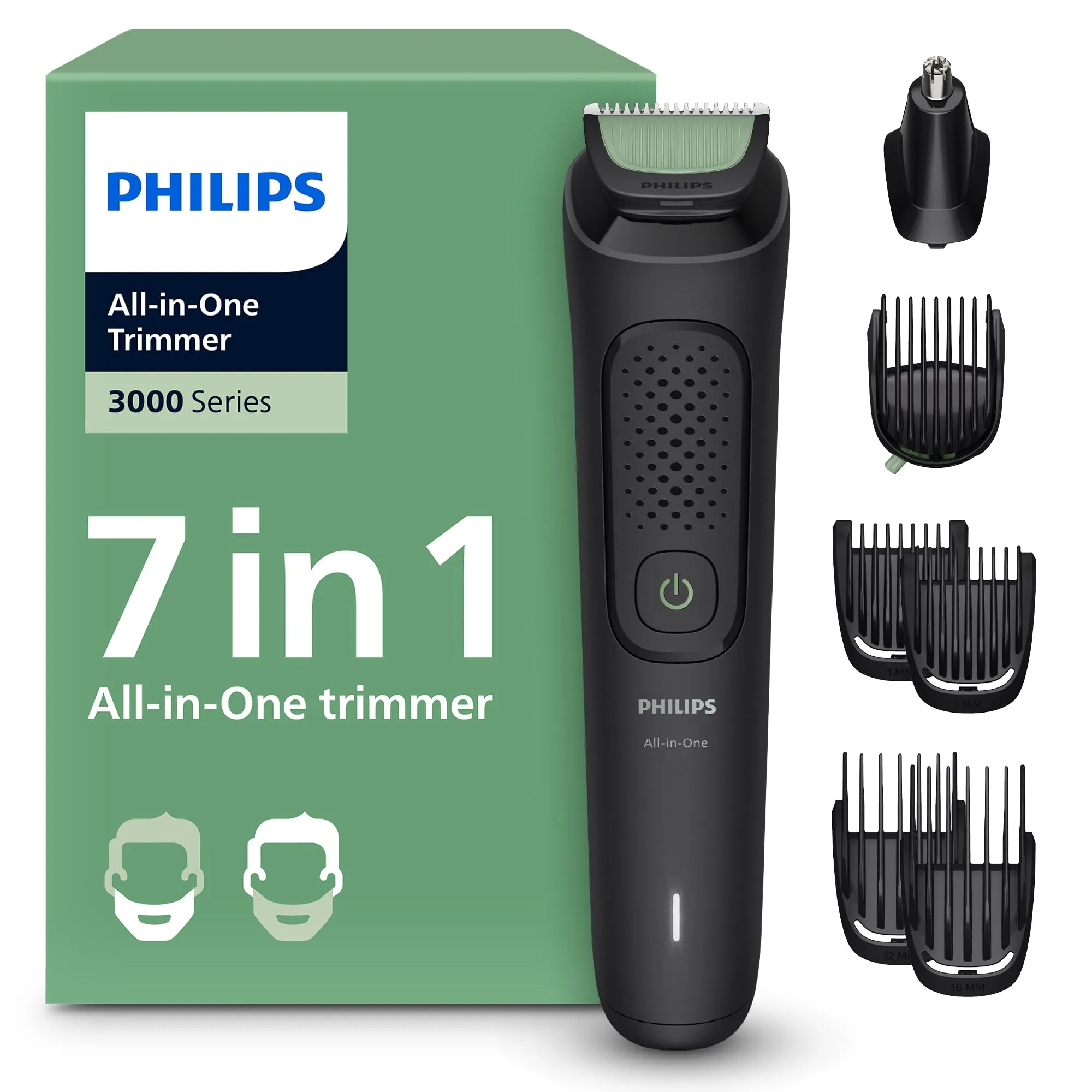 Philips Multigroom Series 3000 MG3930/15 - Rifinitore Multifunzione 7-in-1