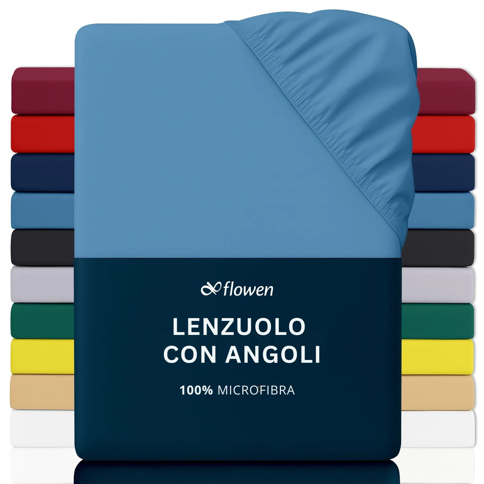 Lenzuola Matrimoniali in Microfibra Blu Navy