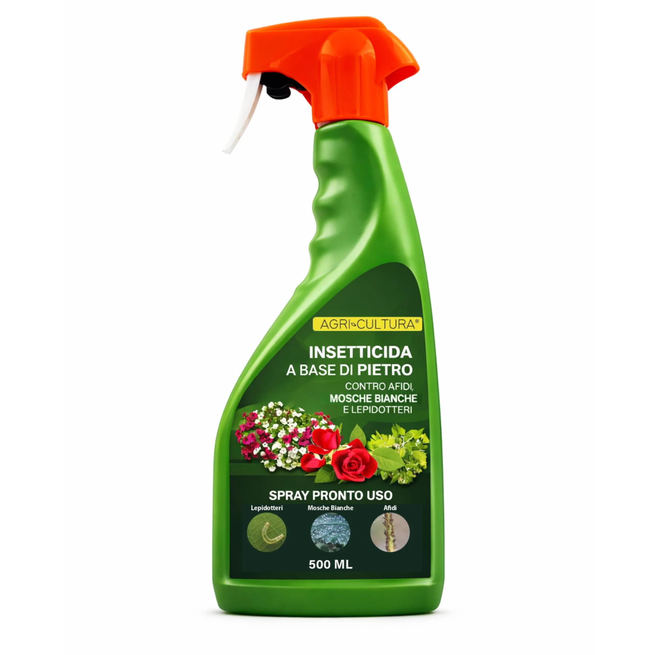 AGRI-CULTURA® | Piretro Insetticida Naturale Pronto Uso | Elimina Afidi, Mosca Bianca, Moscerini E Lepidotteri | Rapida Azione Abbattente Efficace Su Tutti i Tipi Di Piante Ornamentali