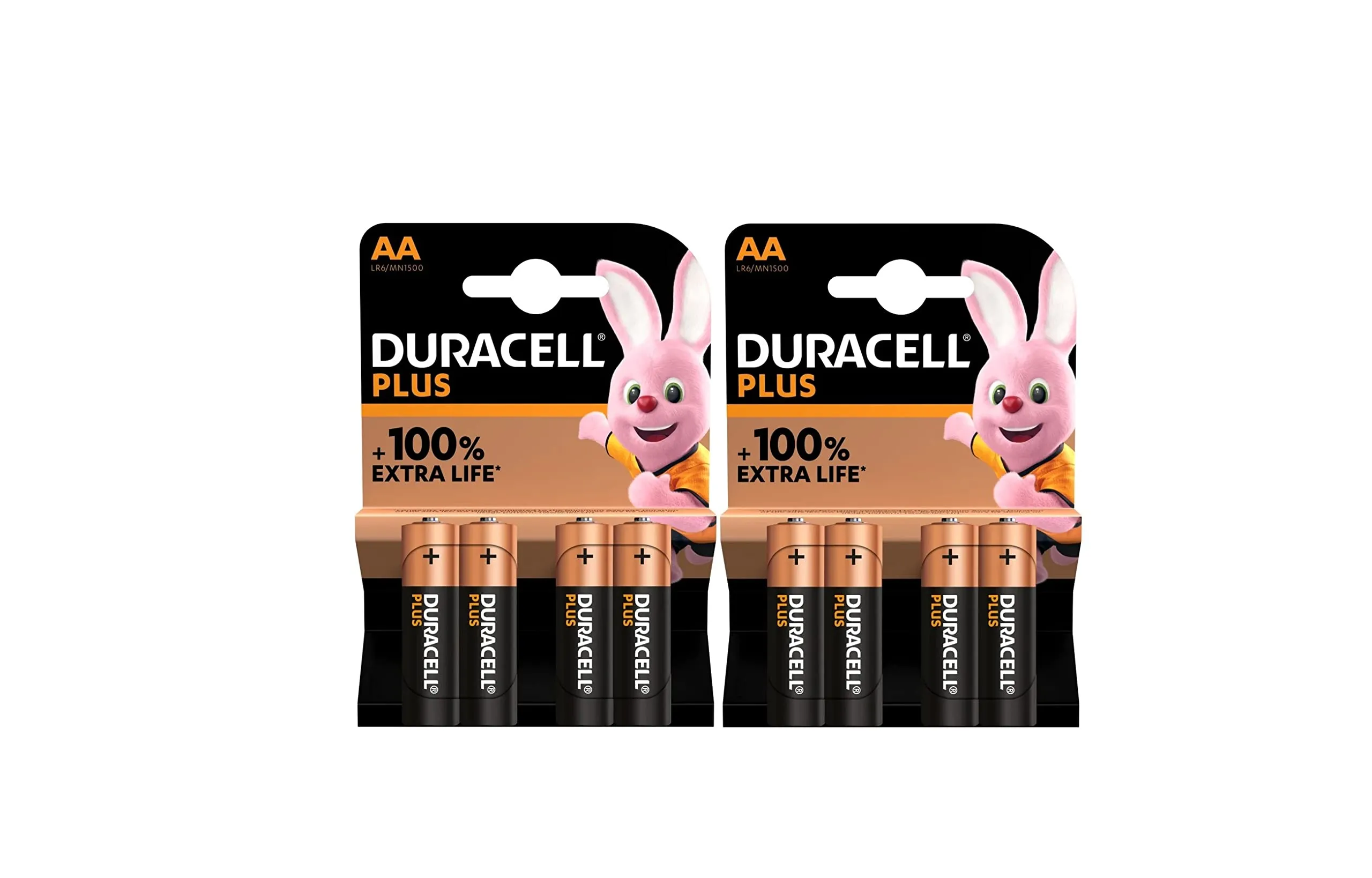 8X Duracell AA Plus Alcalina (2 Blister Da 4 Batterie) 8 Pile Stilo