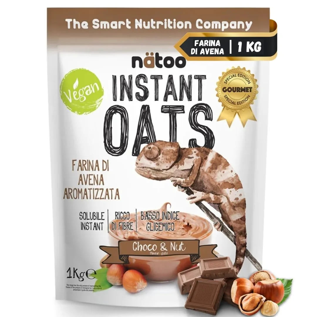 NÄTOO Farina di Avena Aromatizzata Choco & Nut - 1kg