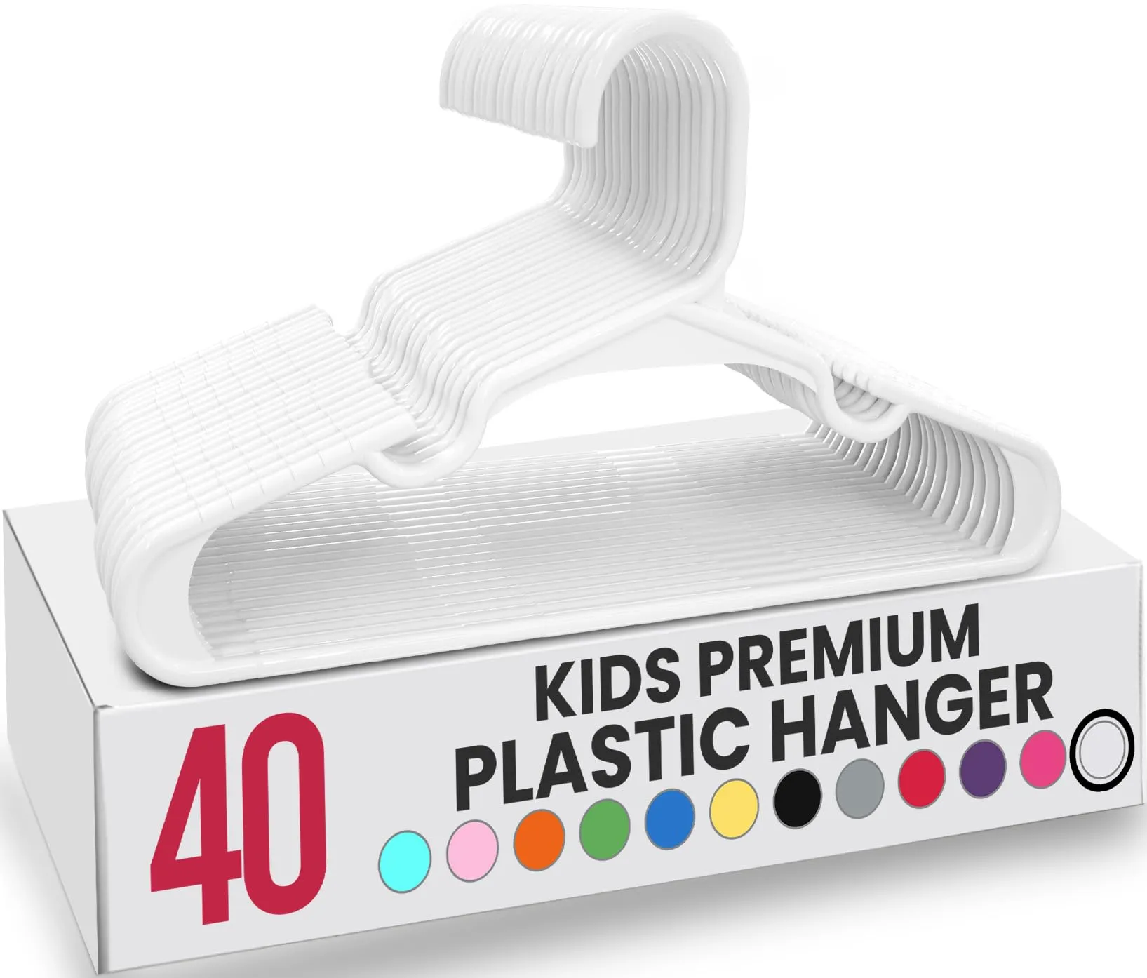 Utopia Home Appendiabiti per Bambini - Set da 40 Grucce Salvaspazio