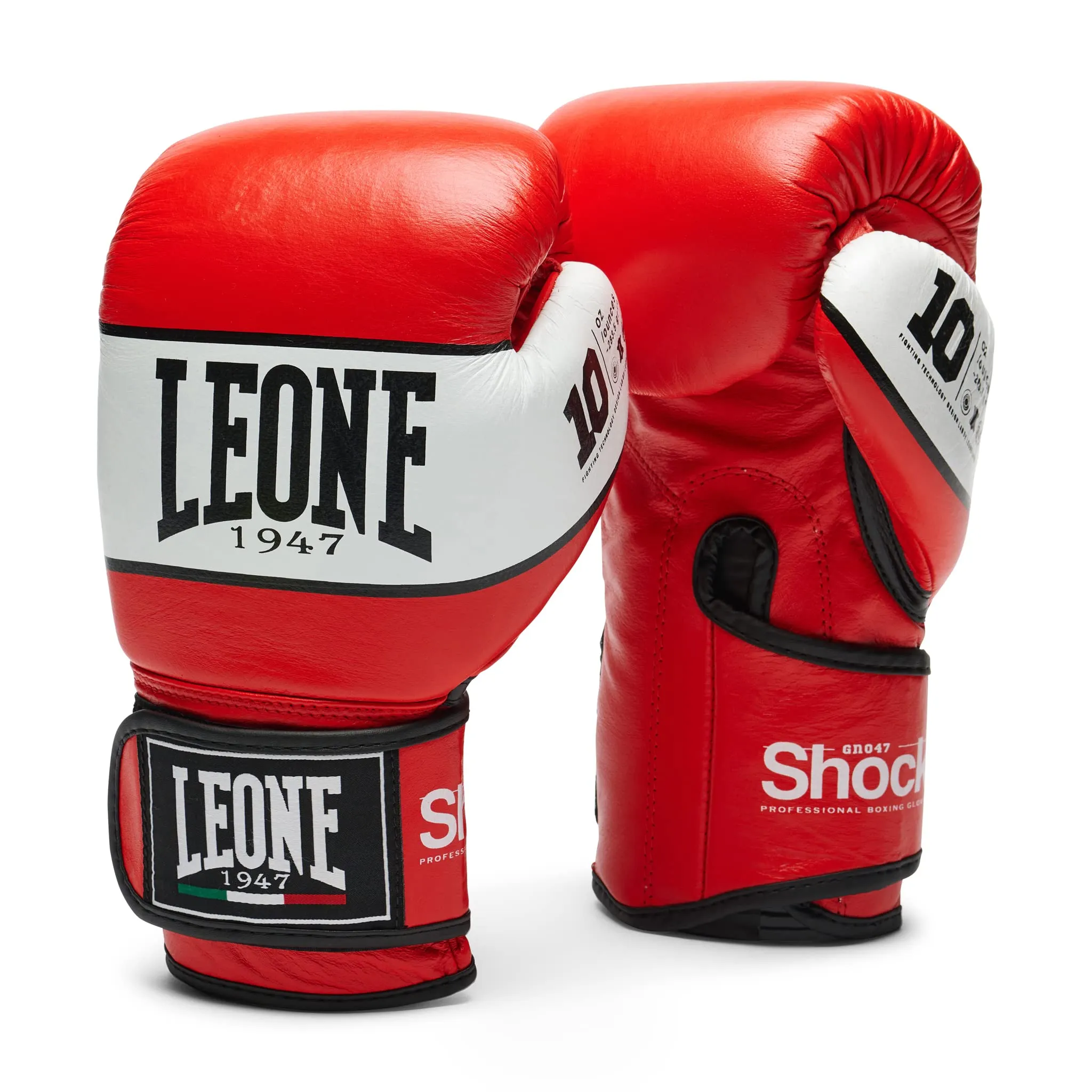 Leone 1947 Shock Guanti Boxe Rossi 12 OZ