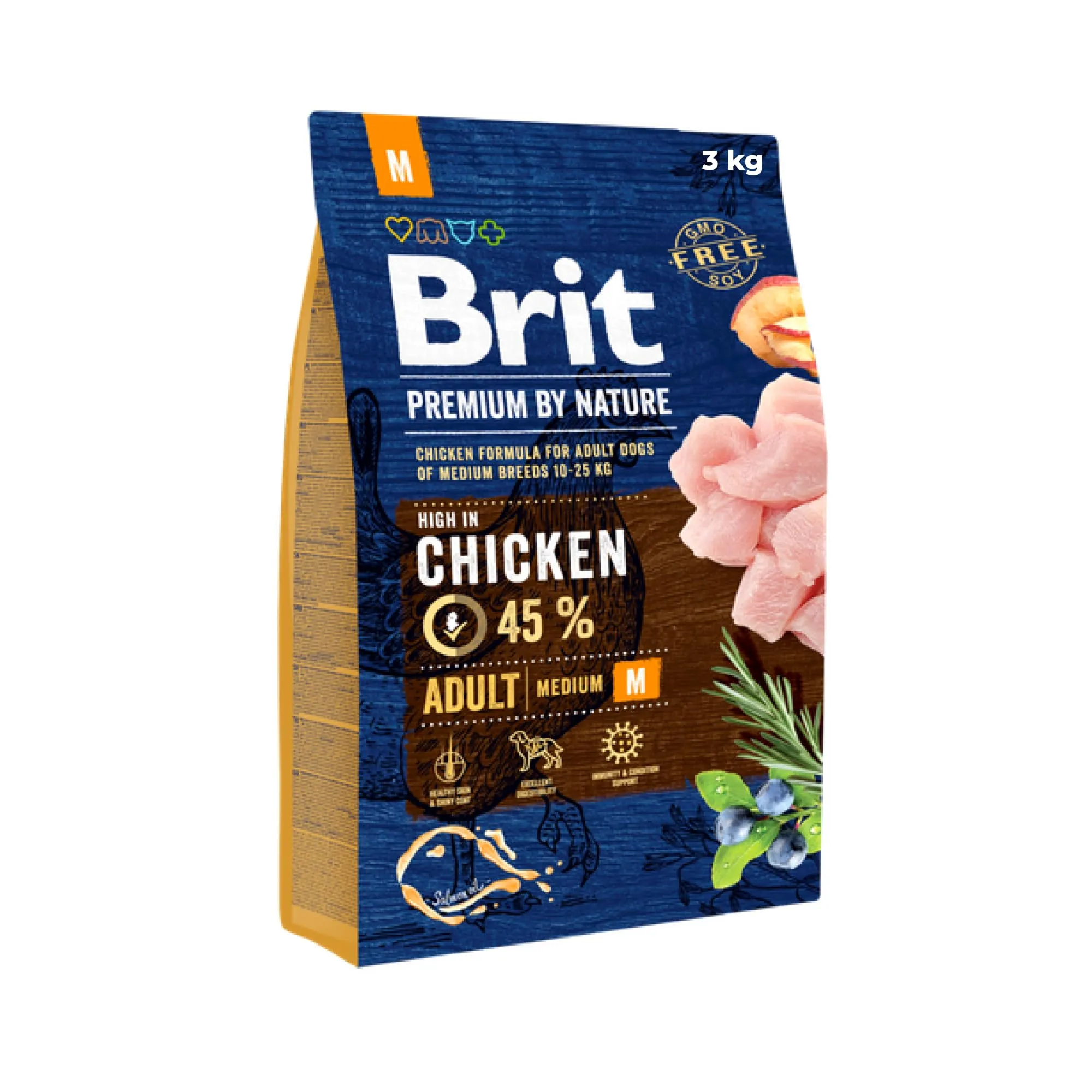 BRIT Premium by Nature Adult M - Alimento Completo per Cani di Taglia Media