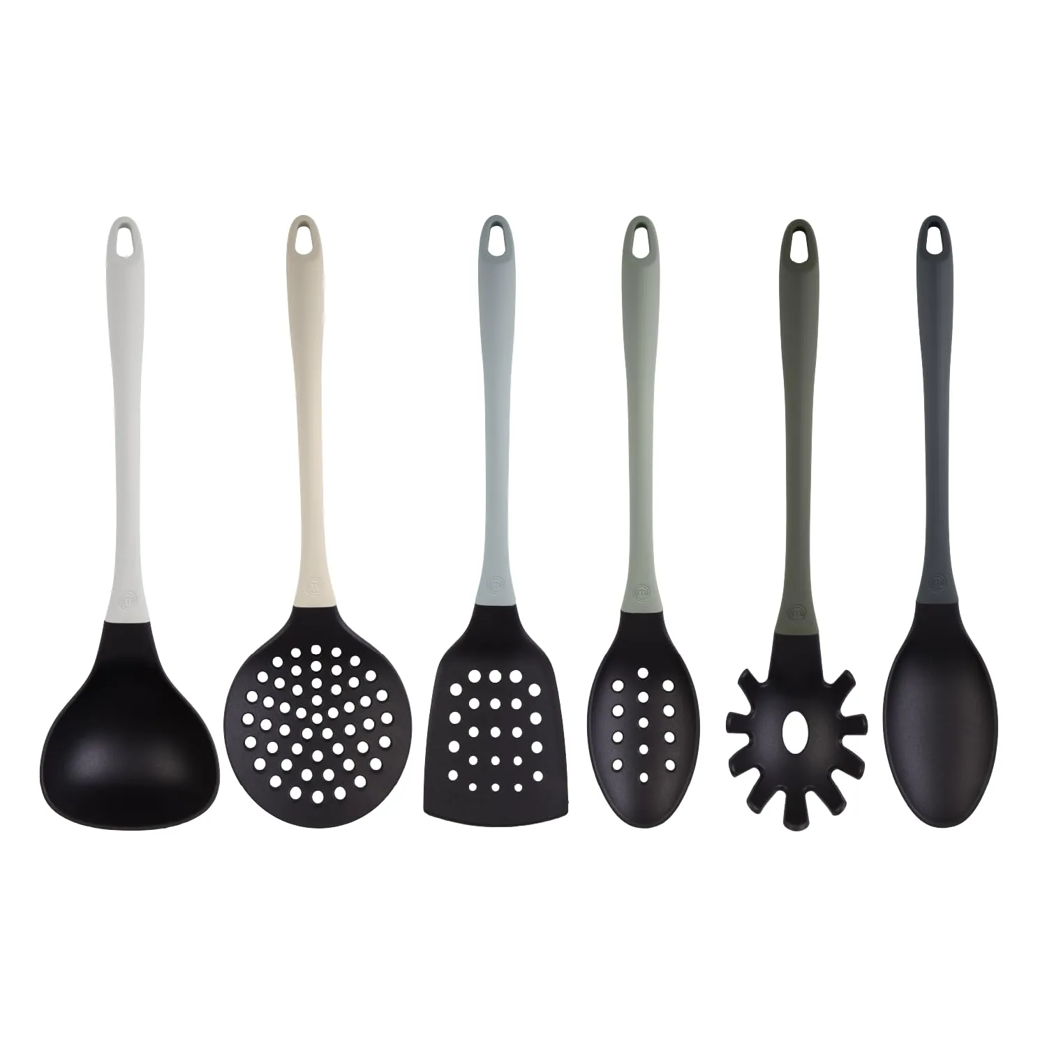 MasterChef Set Utensili da Cucina 6 Pezzi Grigio AntiGraffio