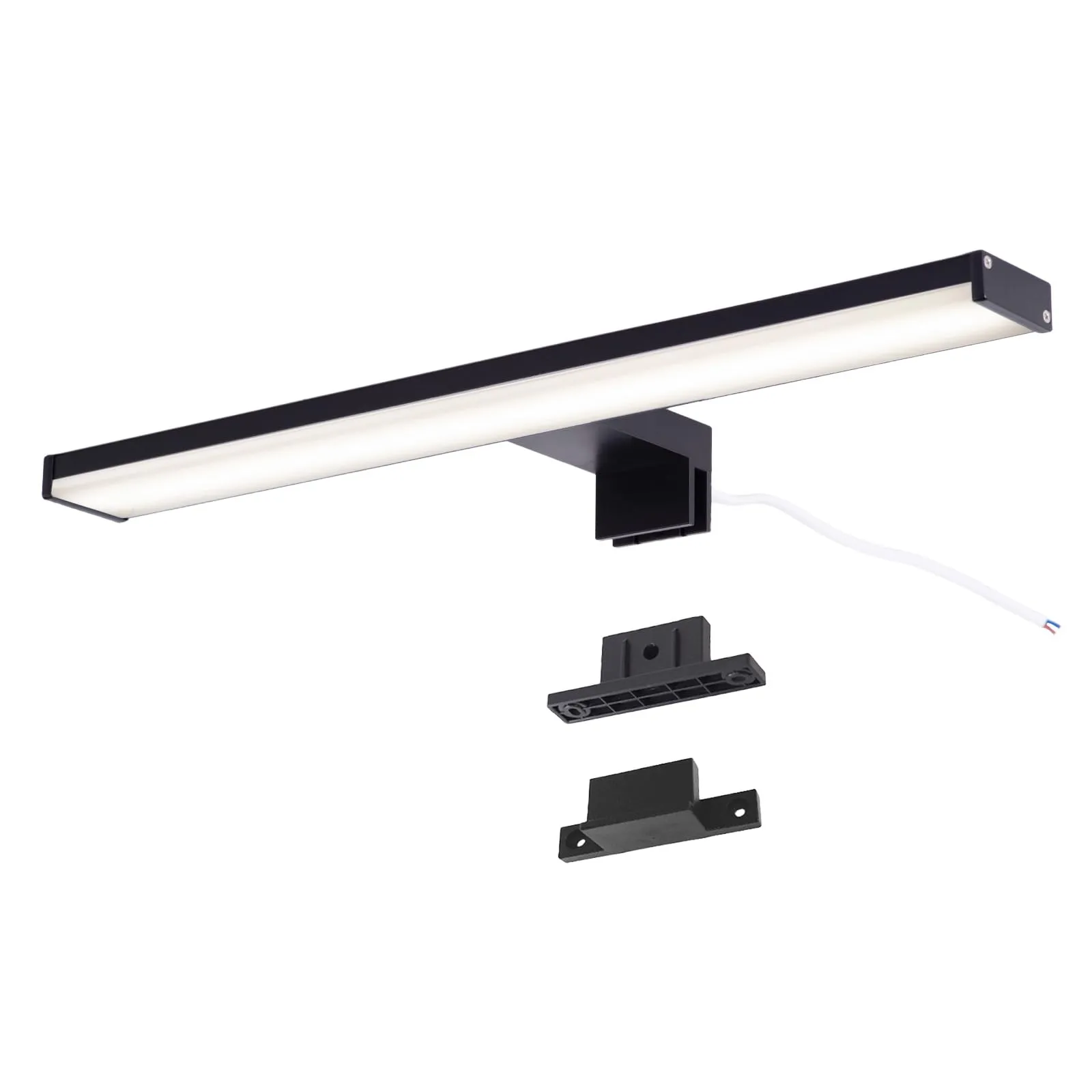Alpinaluz Applique LED da Specchio Nero per Bagno