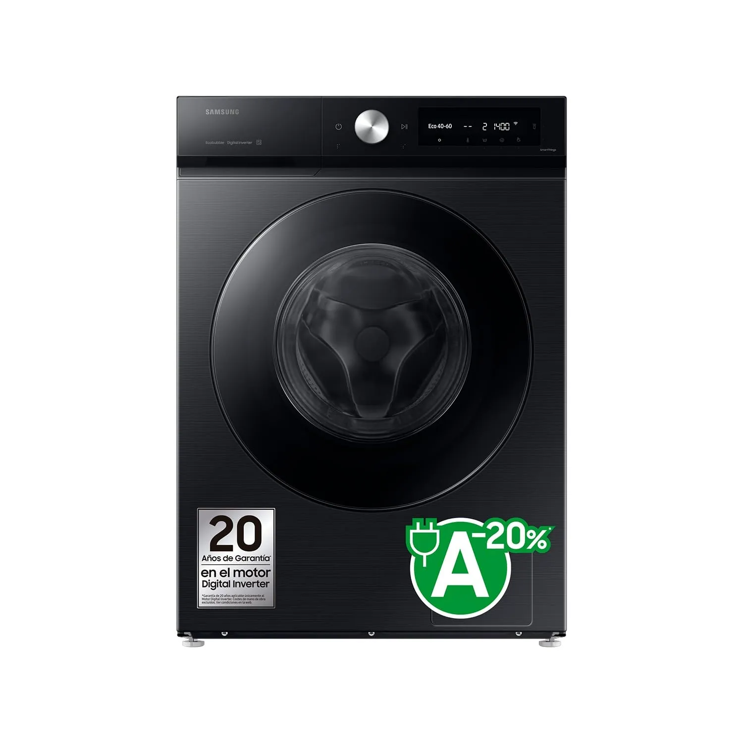 SAMSUNG WW11DB7B94GBU3 - Lavatrice da 11 kg, 1400 giri, 60 cm, Classe energetica A