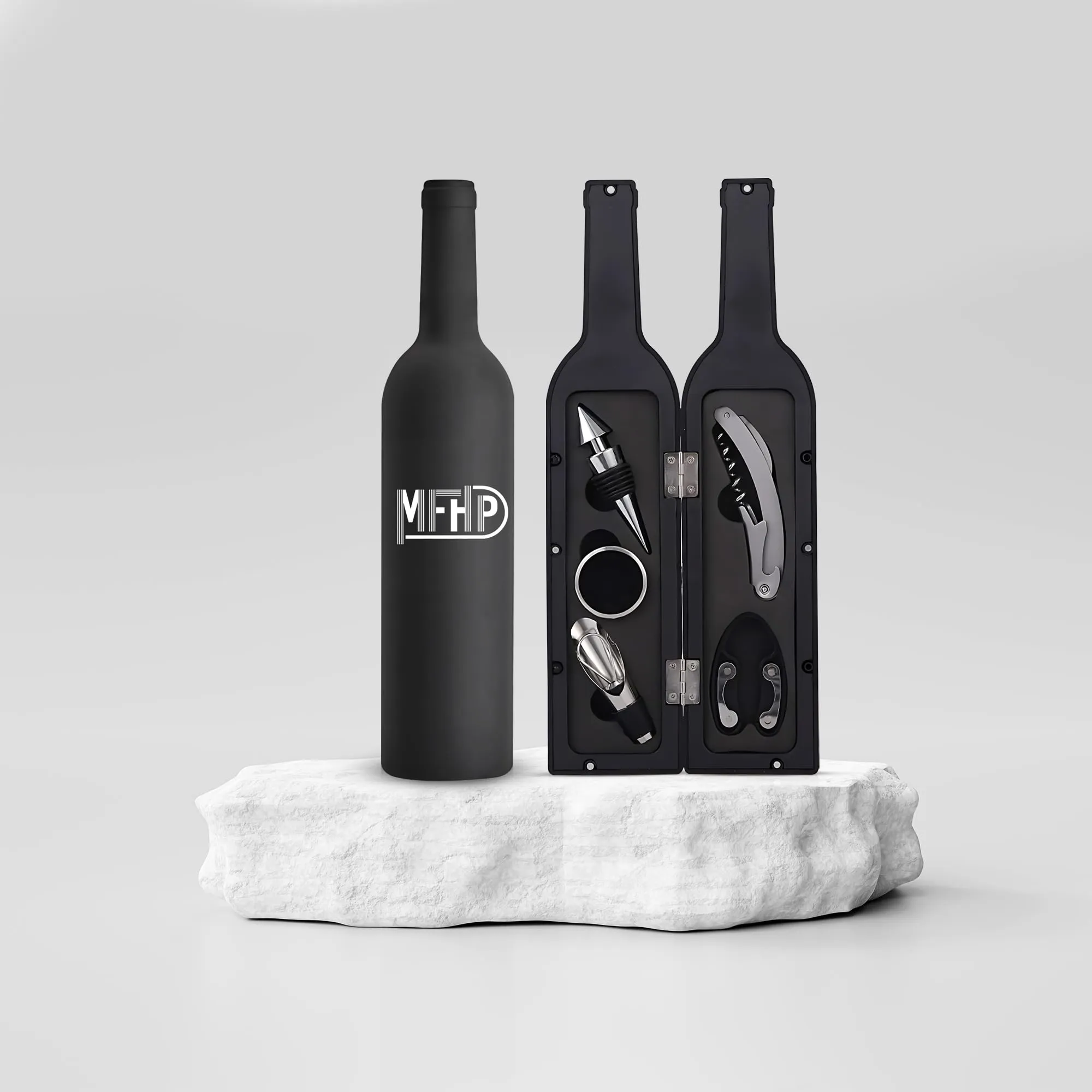Set Regalo Accessori Vino di Lusso: Apri, Servi e Conserva con Stile
