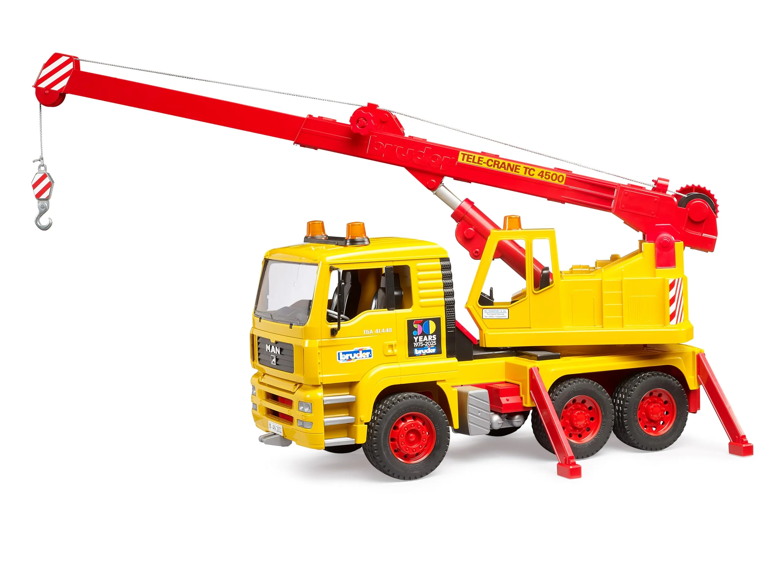 Bruder 01054 - Camion Gru MAN TGA Edizione Speciale 50 Anni 1:16