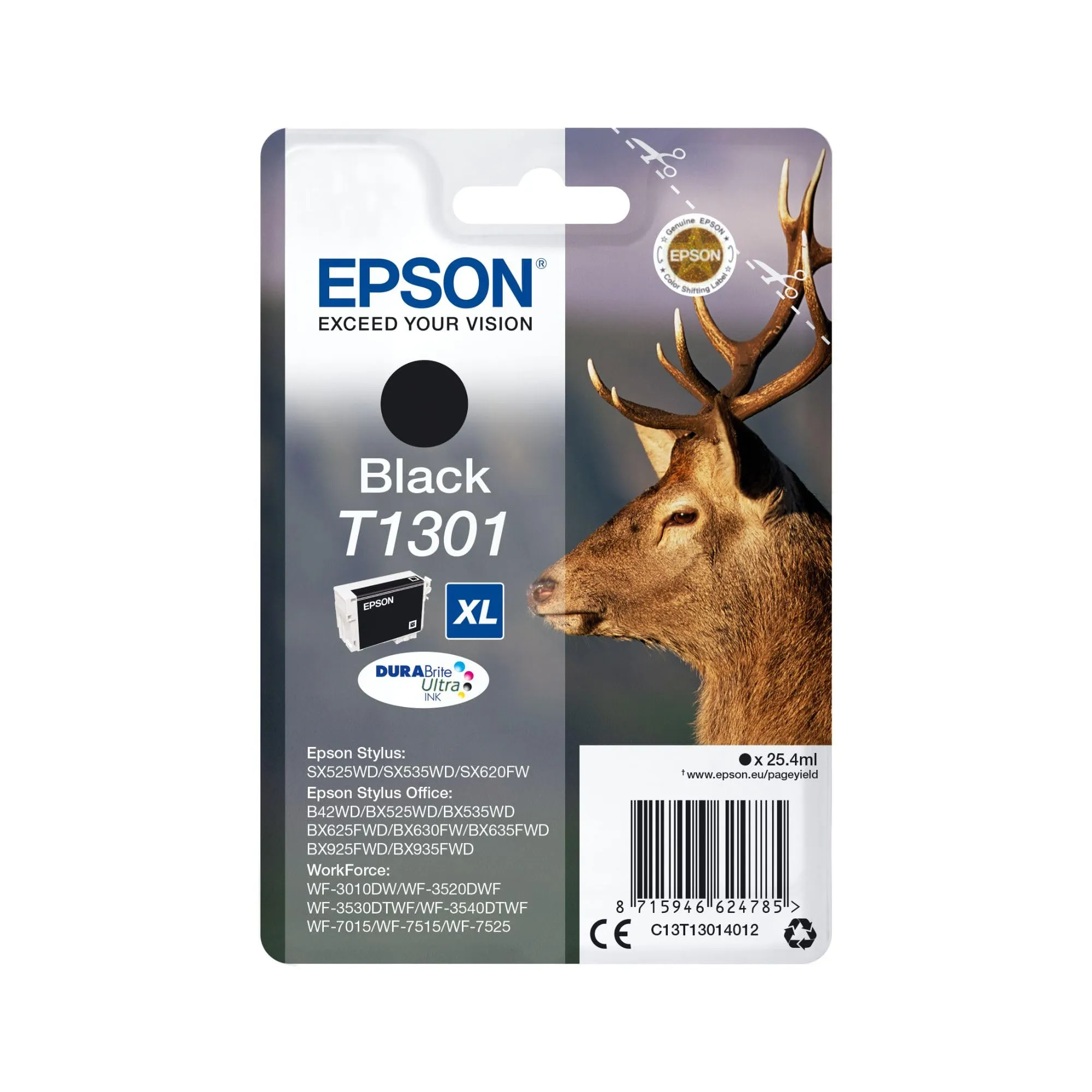 Epson T1301 Nero Cartuccia Originale XL