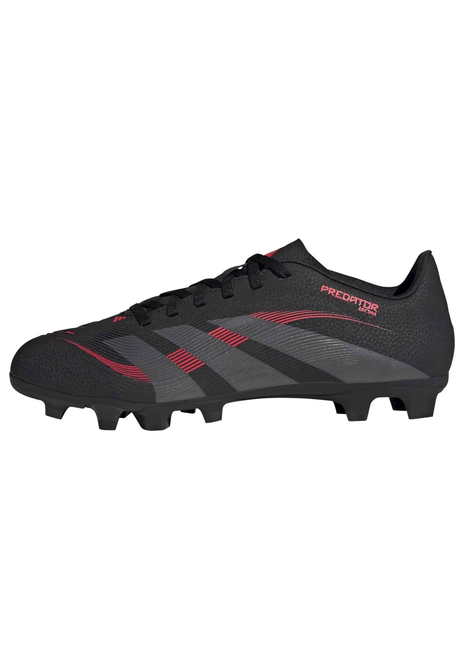 Adidas Scarpe da Calcio Unisex Club Firm Ground/Multi Ground, Nero/Grigio/Rosso, Taglia 46 EU