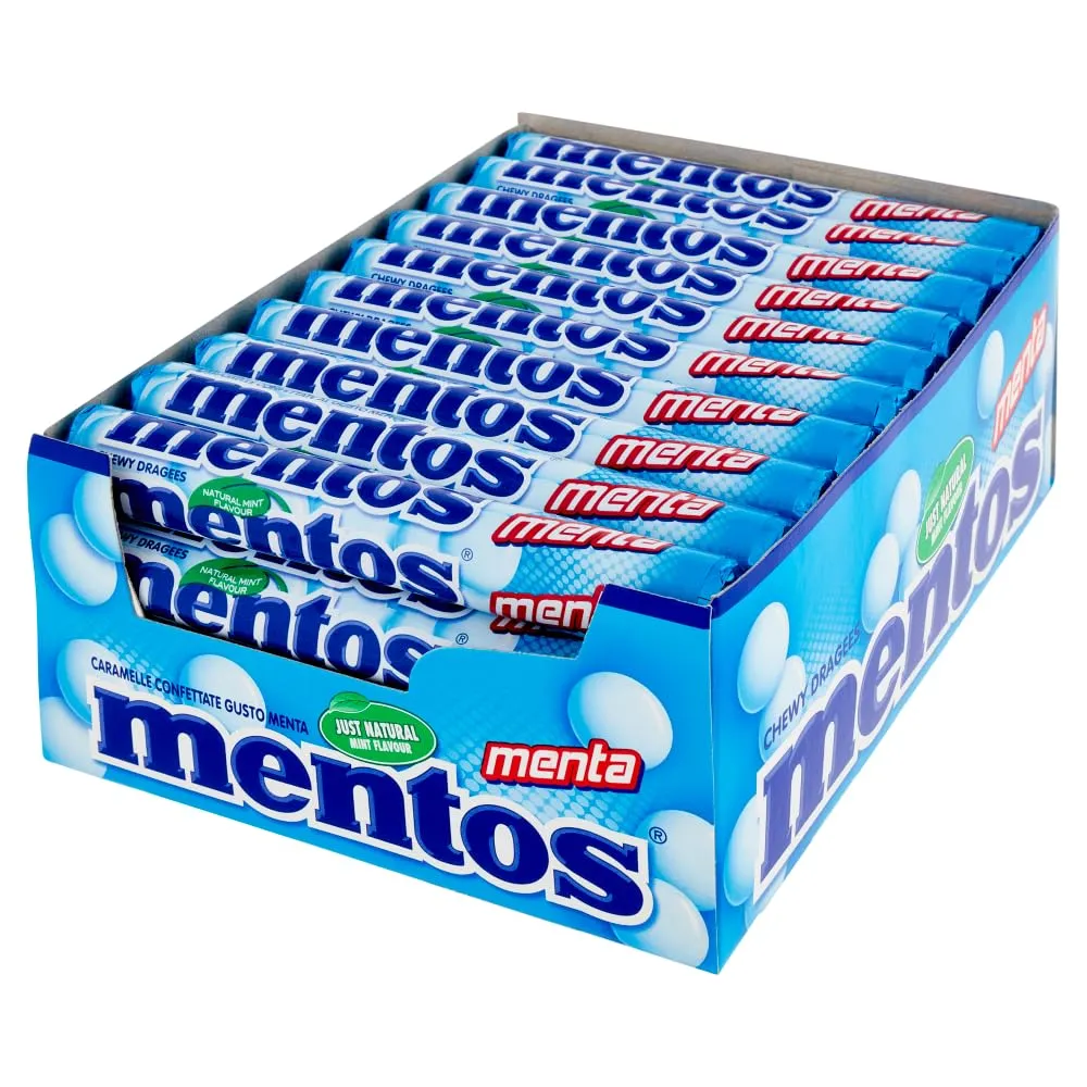 Mentos Menta - 40 Stick di Freschezza Tascabile