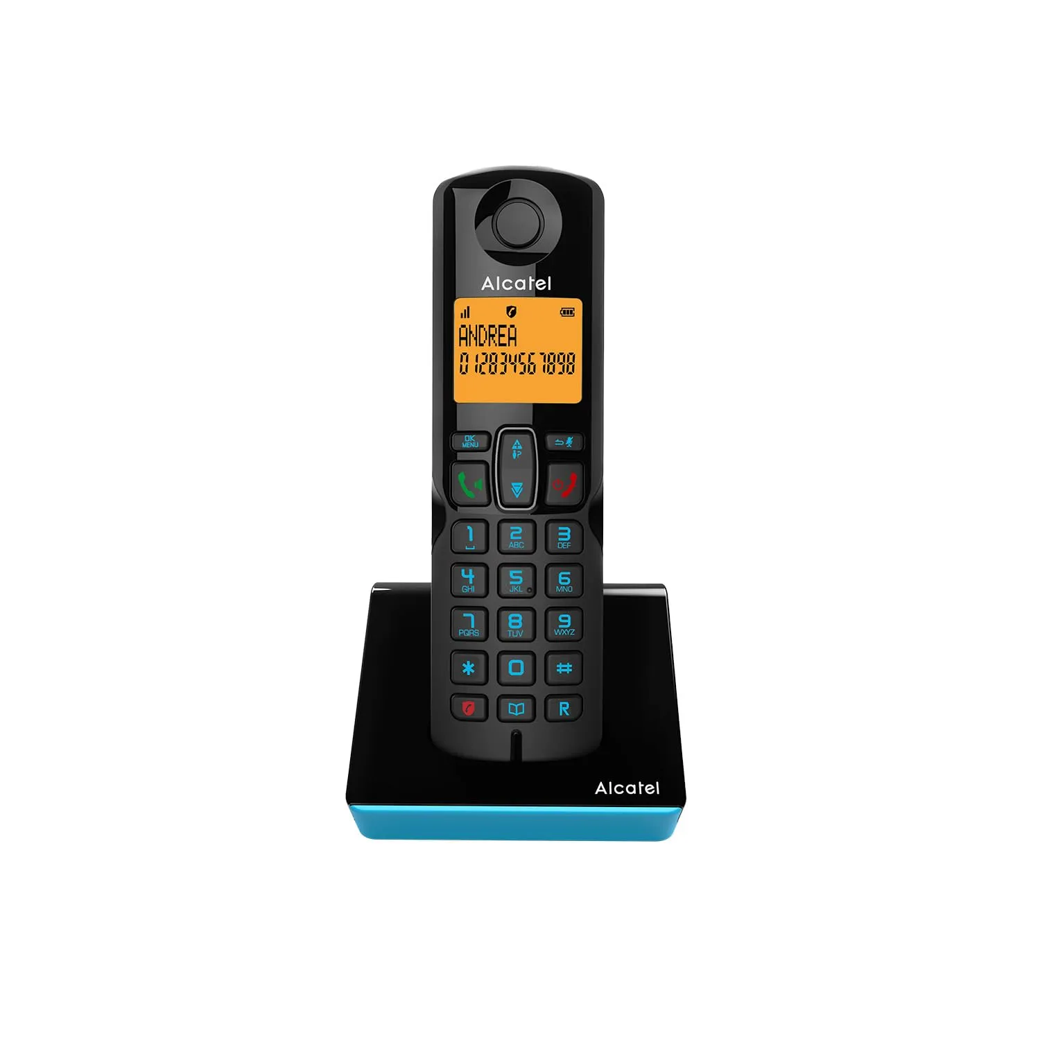 Alcatel S280 Telefono Fisso Cordless DECT Nero/Blu