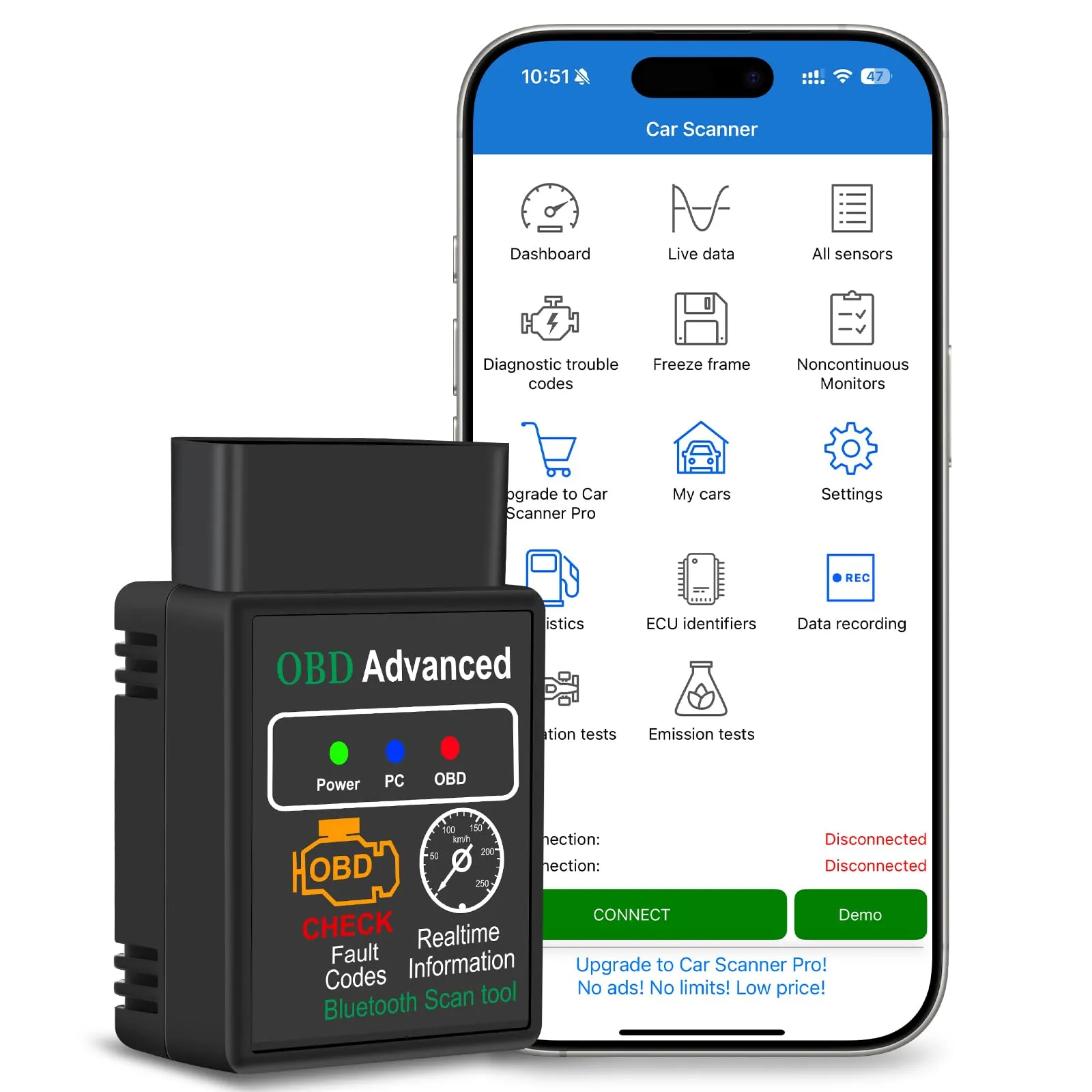 Yeecka OBD2 Auto Diagnostica Bluetooth Scanner