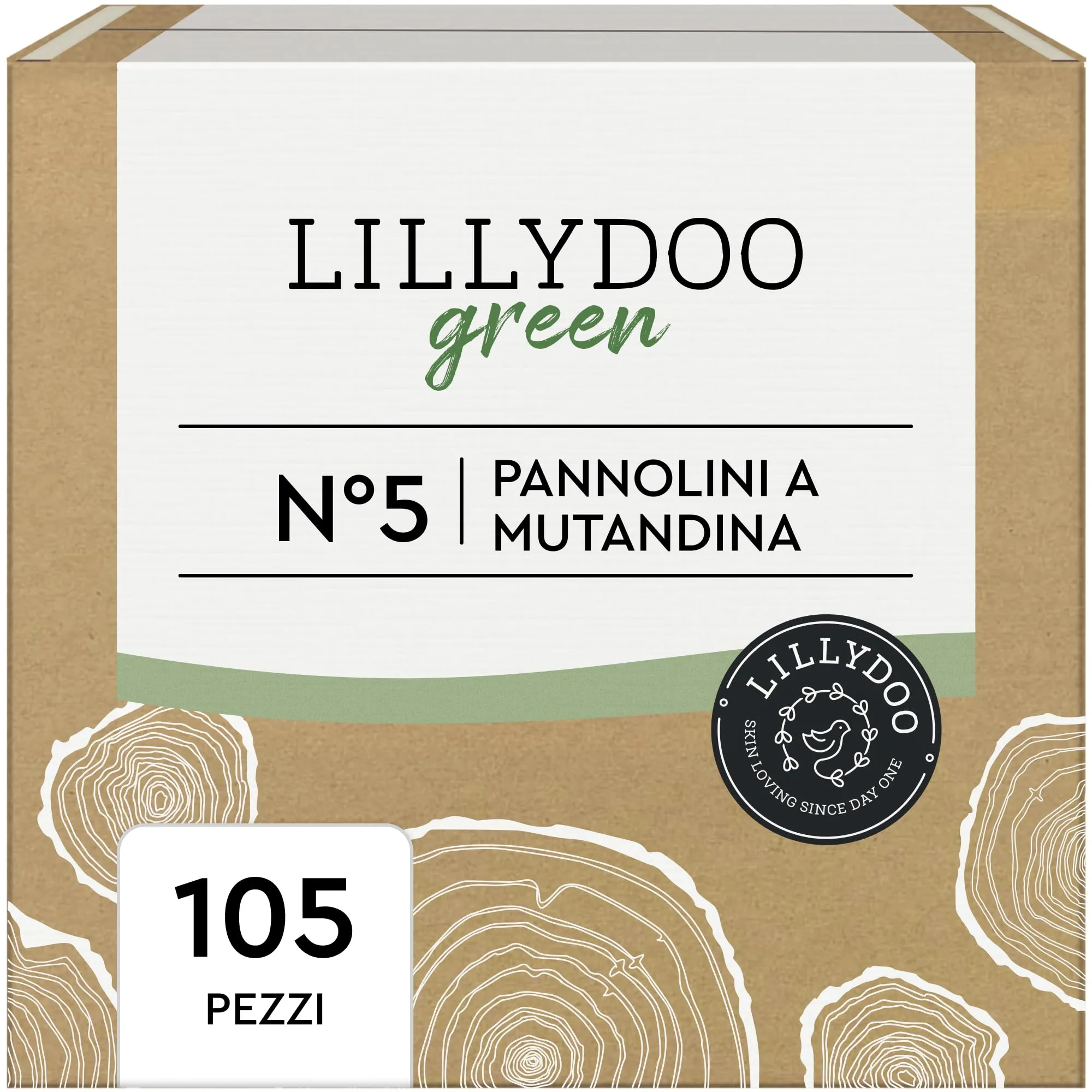 Pannolini a Mutandina Lillydoo Green Taglia 5 (12-17 kg) - 105 Pannolini
