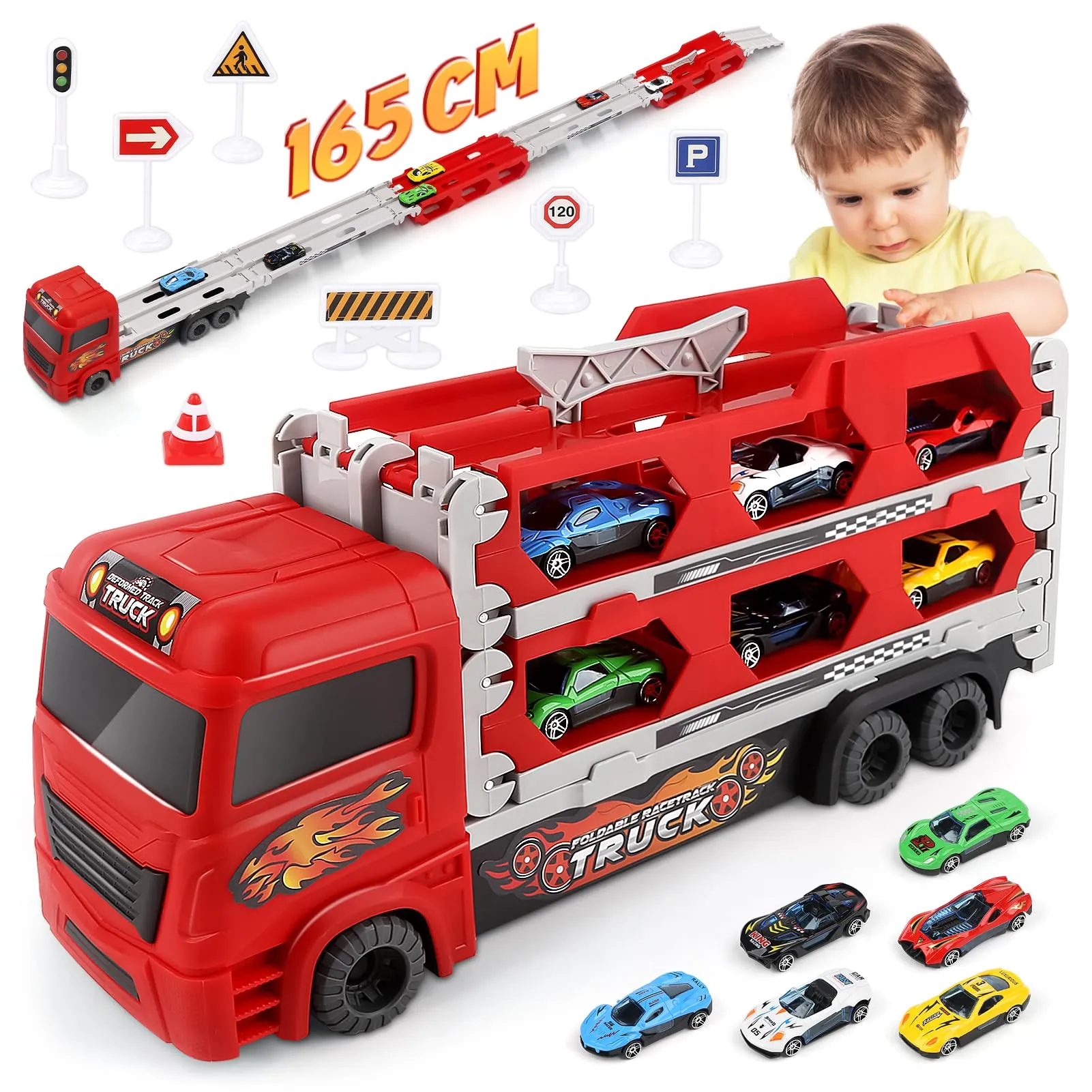 Aoskie Transporter Truck: Il Camion Trasportatore di Macchinine per Avventure Senza Fine